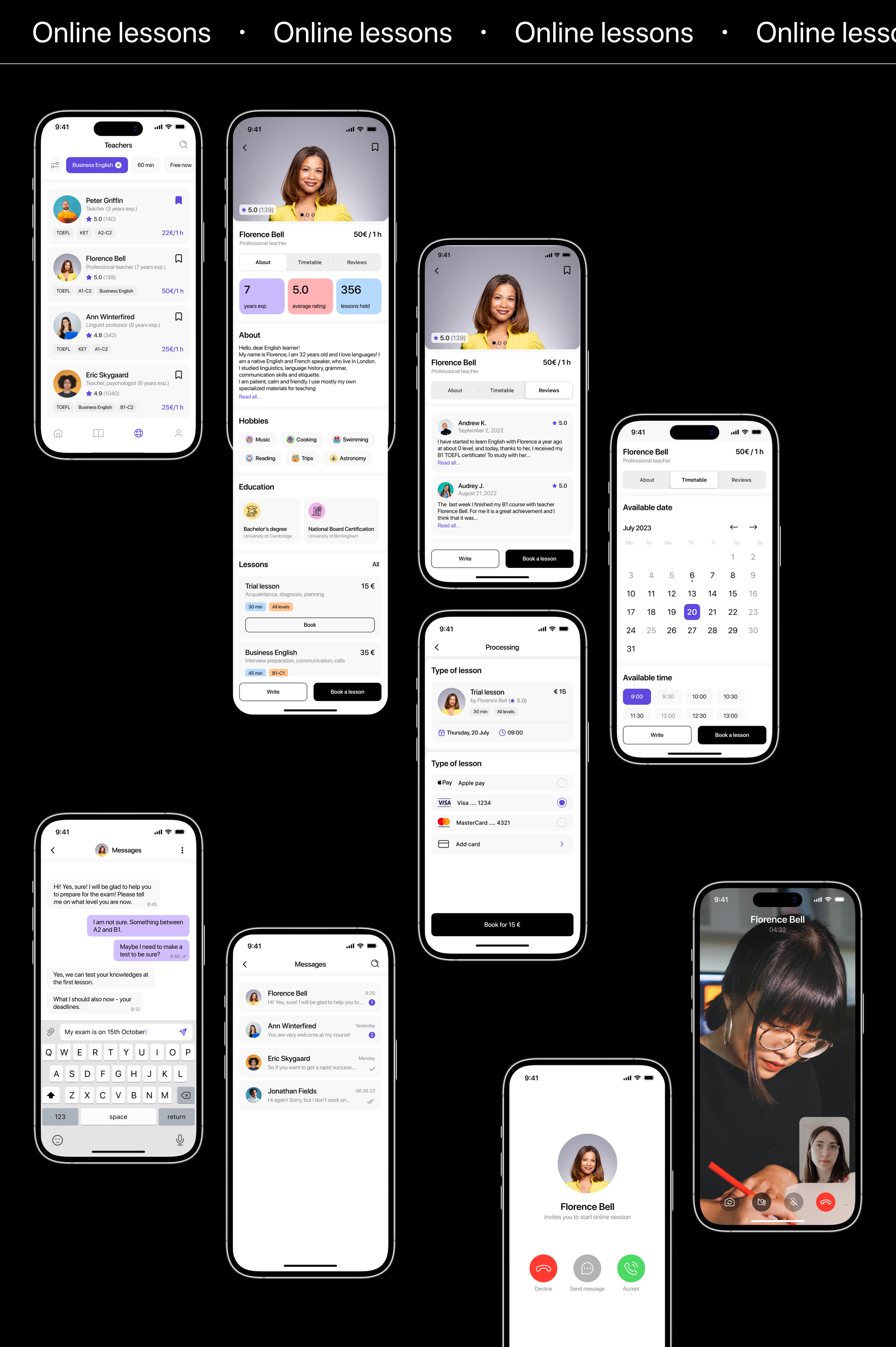 Hi! - language learning app — Изображение №12 — Интерфейсы, Брендинг на Dprofile
