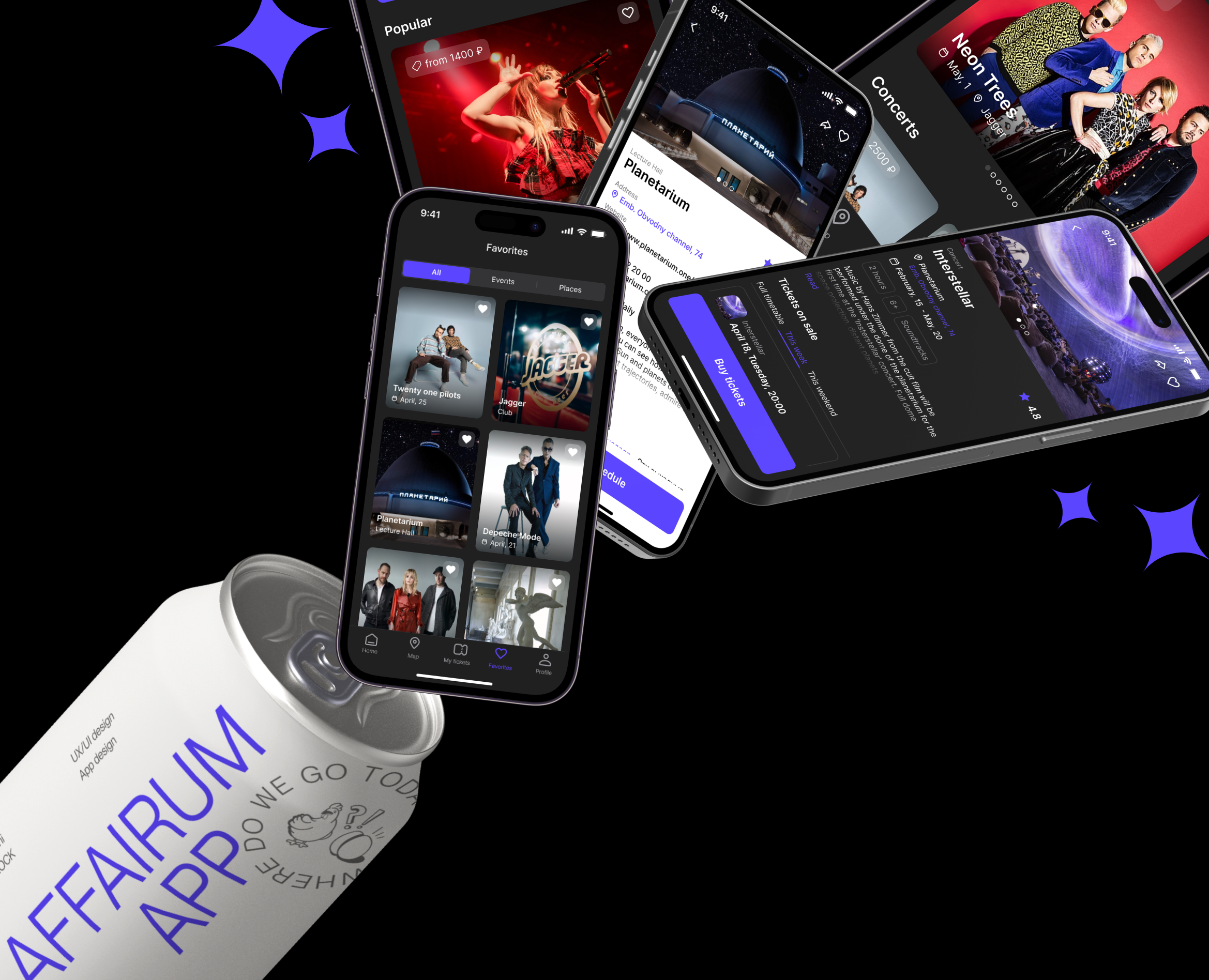 Affairum | Event mobile app на Dprofile