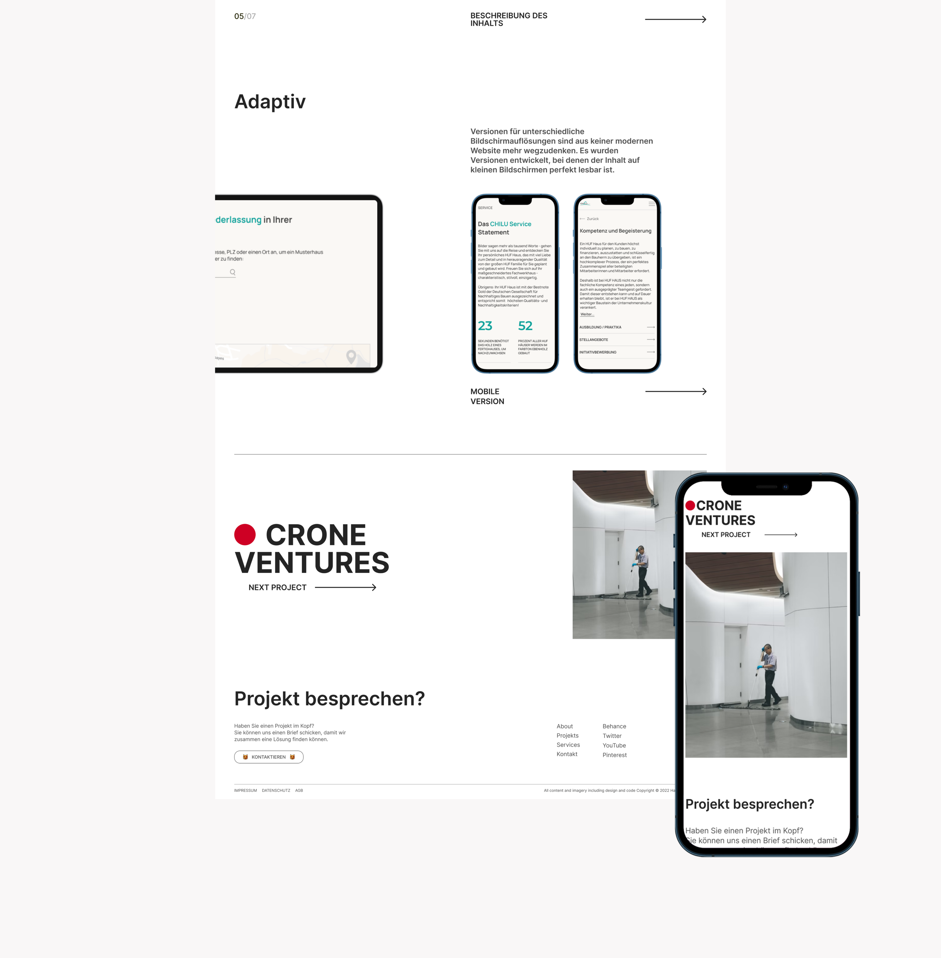 HAMBURG | Digital studio redesign — Изображение №6 — Интерфейсы, Брендинг на Dprofile
