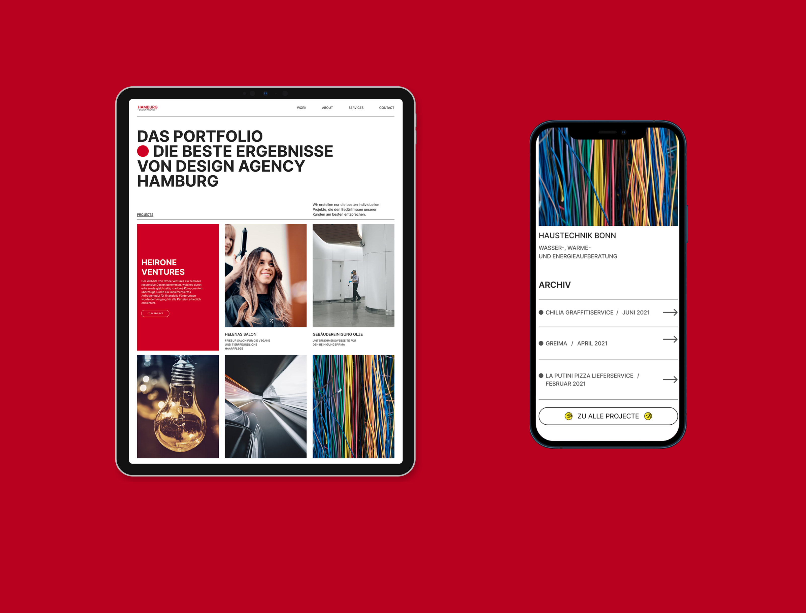 HAMBURG | Digital studio redesign — Изображение №4 — Интерфейсы, Брендинг на Dprofile
