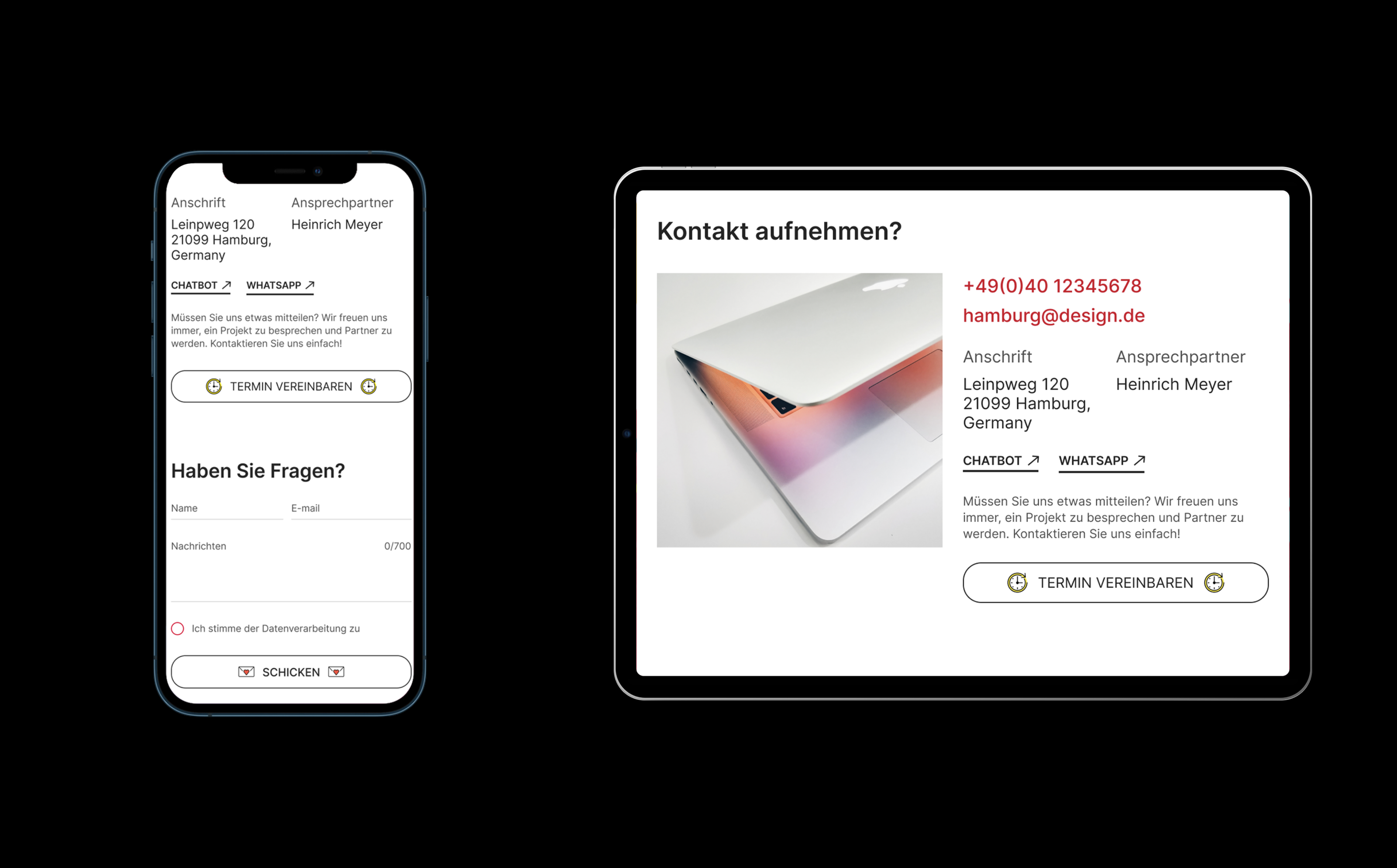 HAMBURG | Digital studio redesign — Изображение №14 — Интерфейсы, Брендинг на Dprofile