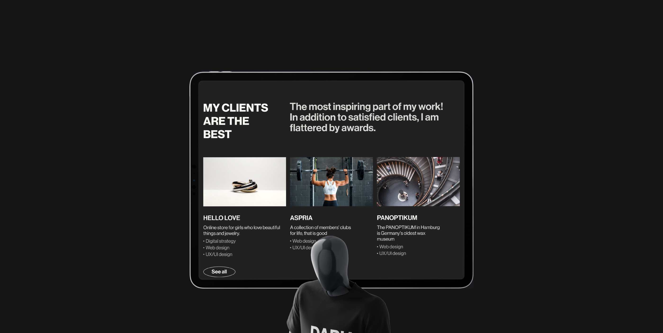 UX/UI Designer's website — Изображение №9 — Интерфейсы, Брендинг на Dprofile