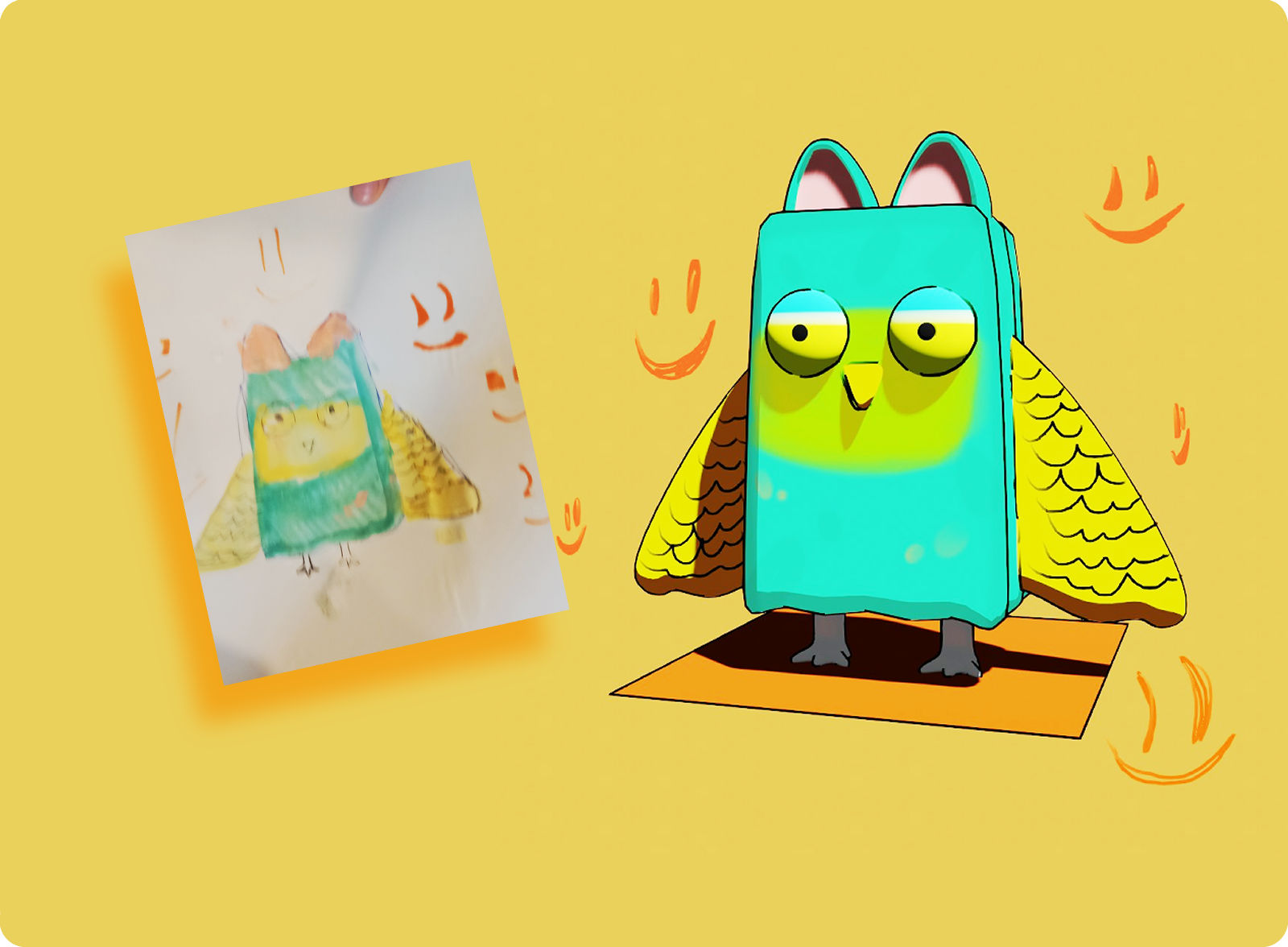 3D из детских рисунков — Изображение №2 — Иллюстрация, 3D на Dprofile