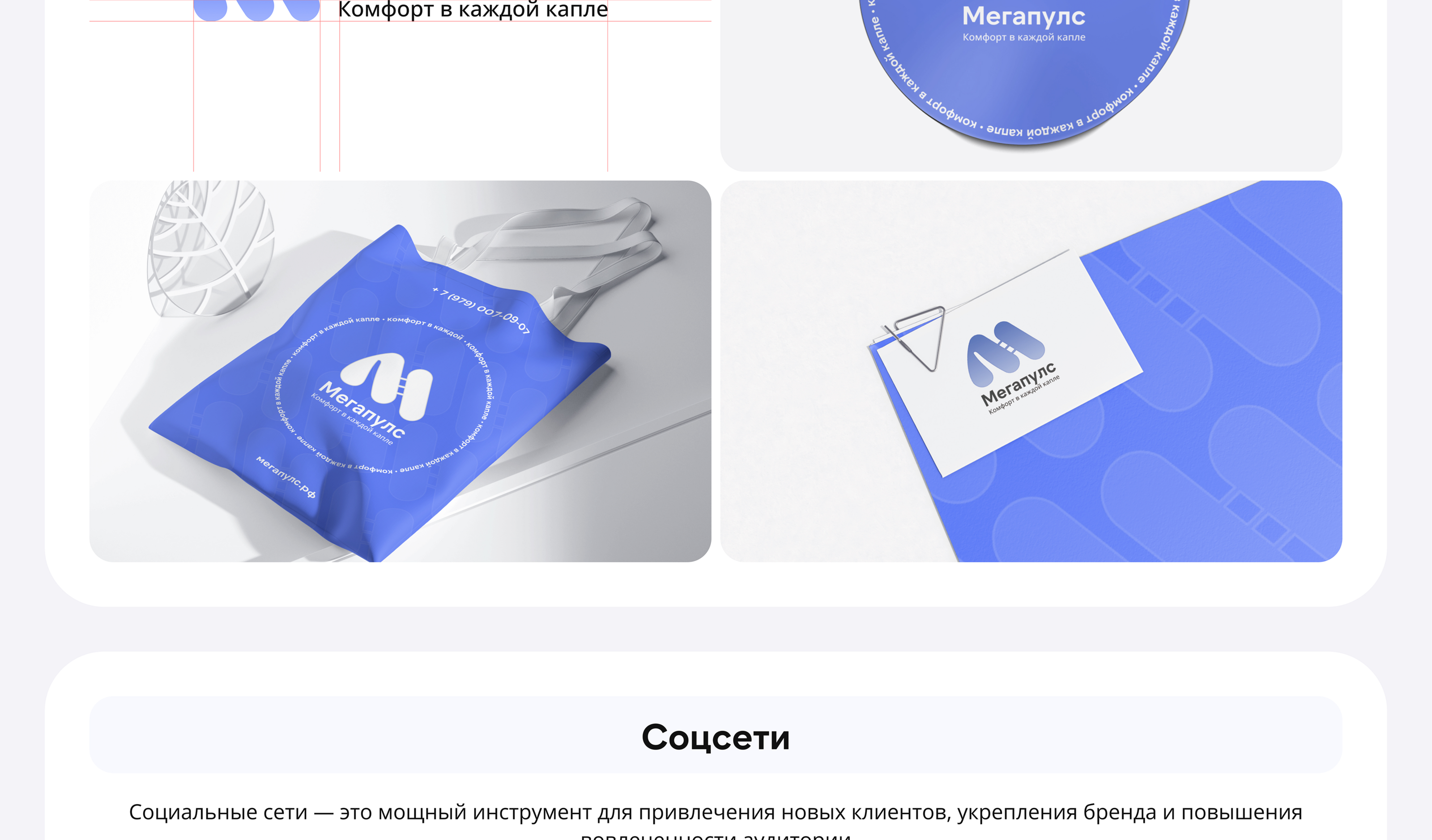 Мегапулс - компания по продаже бассейнов и оборудования — Изображение №5 — Интерфейсы, Брендинг на Dprofile