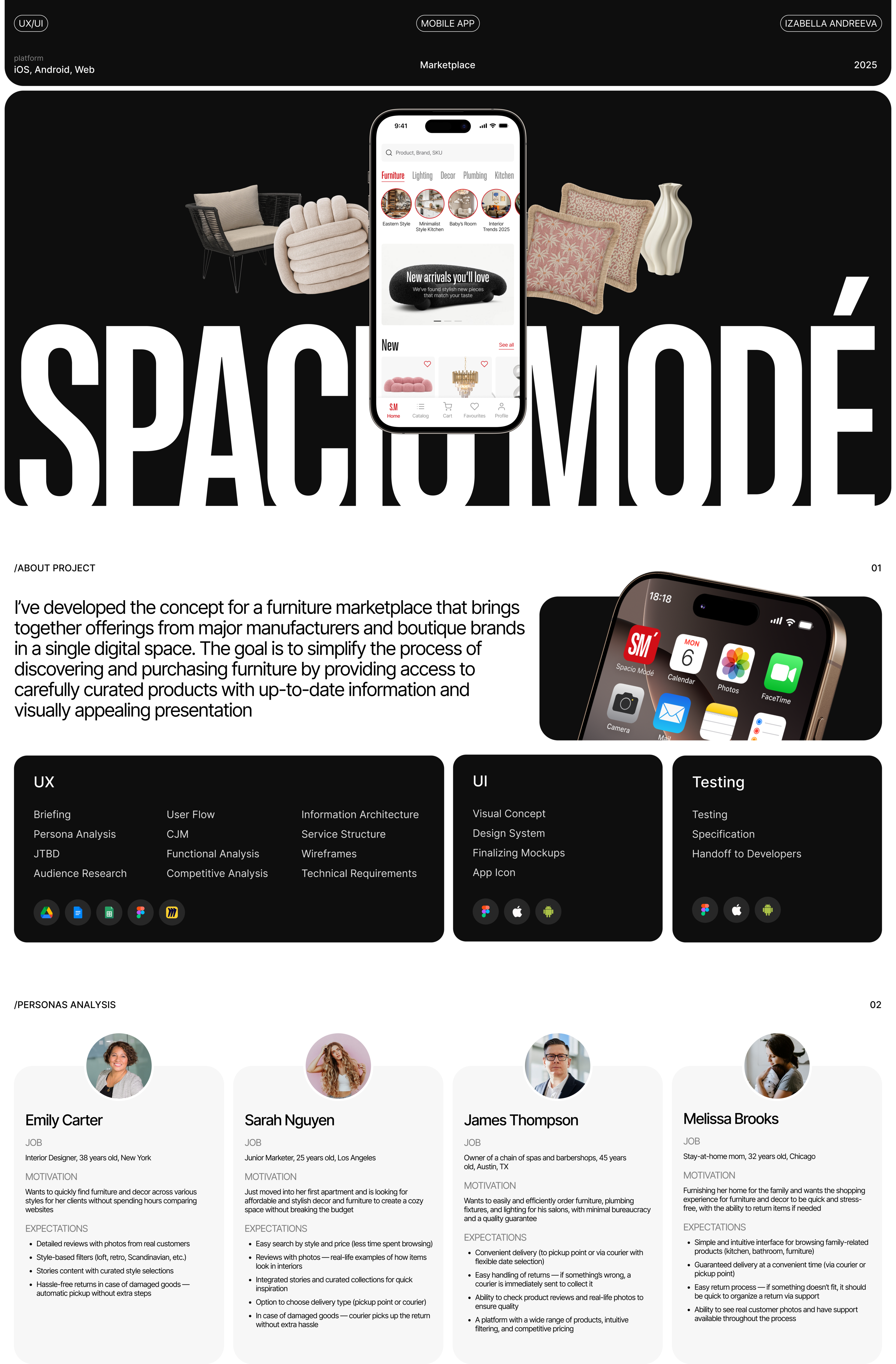 SPACIO MODÉ / Mobile App / Product design / Marketplace — Изображение №1 — Интерфейсы на Dprofile