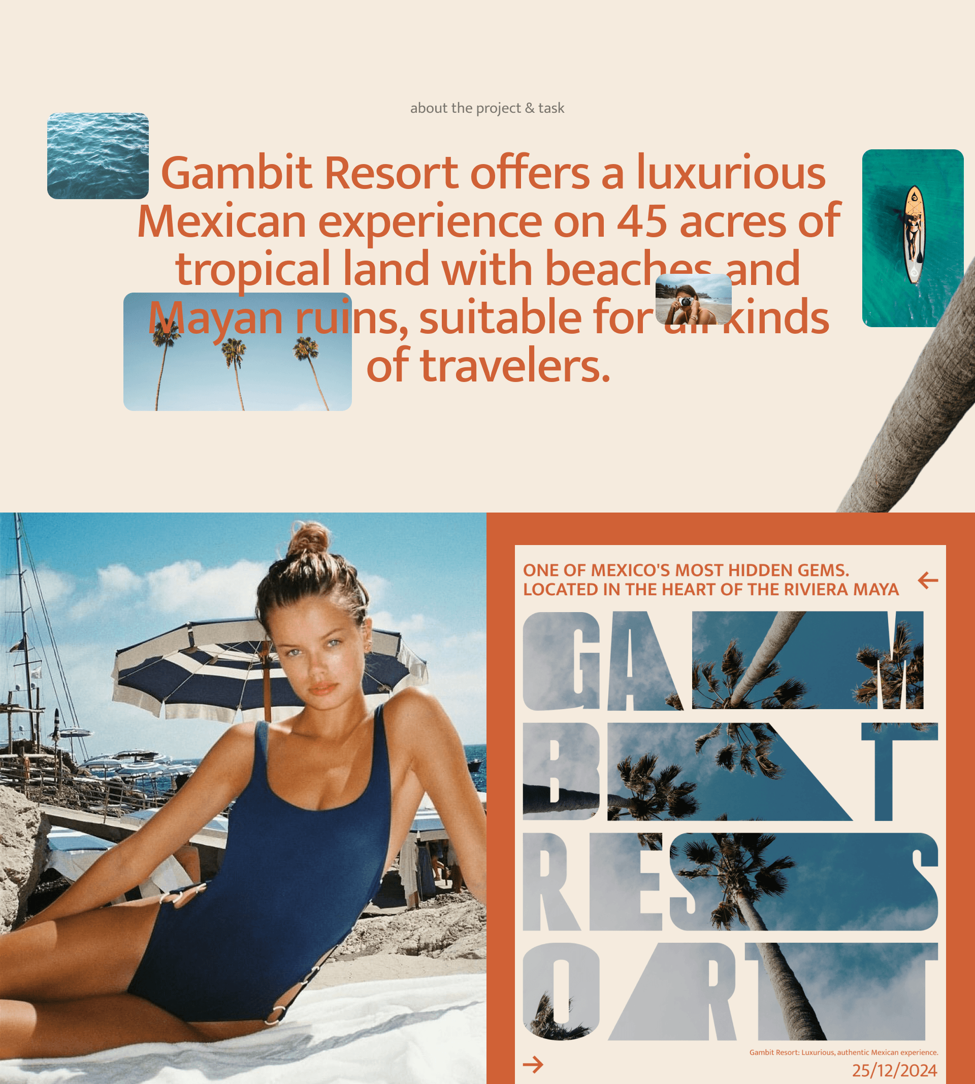 GAMBIT RESORT | Redesign website travel agency — Изображение №2 — Интерфейсы, Иллюстрация на Dprofile