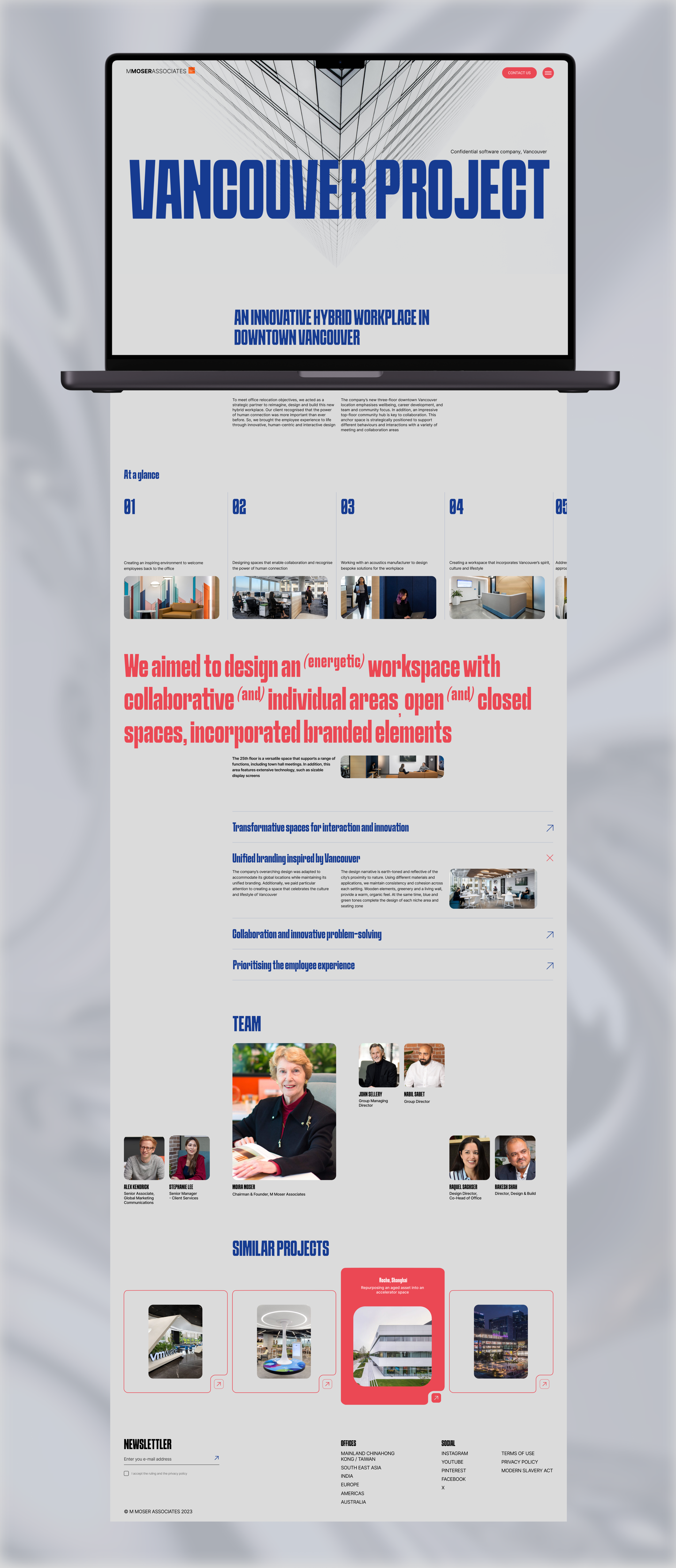 M Moser Associates | Corporate website redesign — Изображение №5 — Интерфейсы, Брендинг на Dprofile