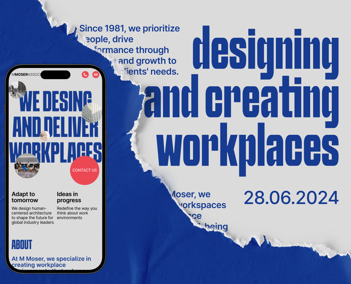 M Moser Associates | Corporate website redesign — Интерфейсы, Брендинг на Dprofile