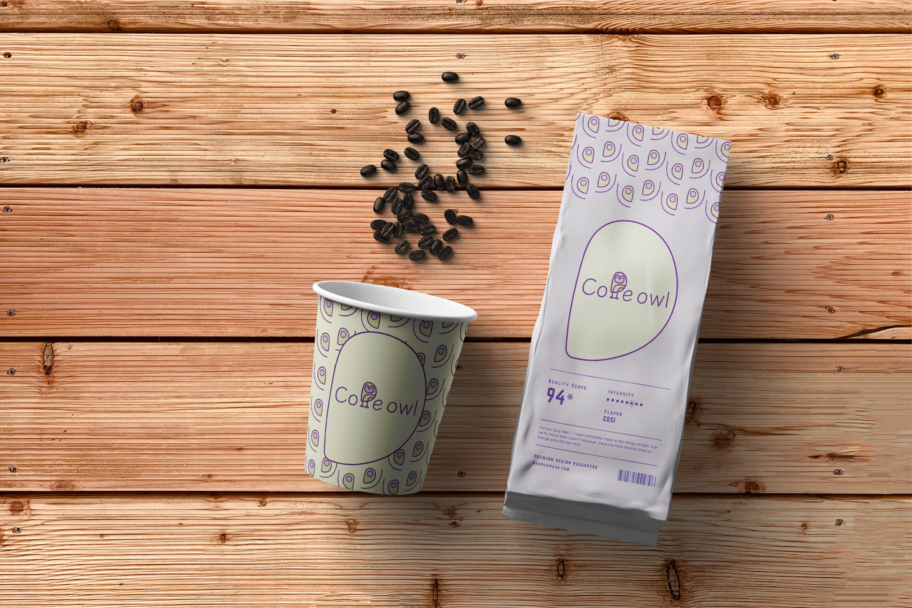 Сеть кофеен Coffe owl — Изображение №1 — Брендинг, Иллюстрация на Dprofile