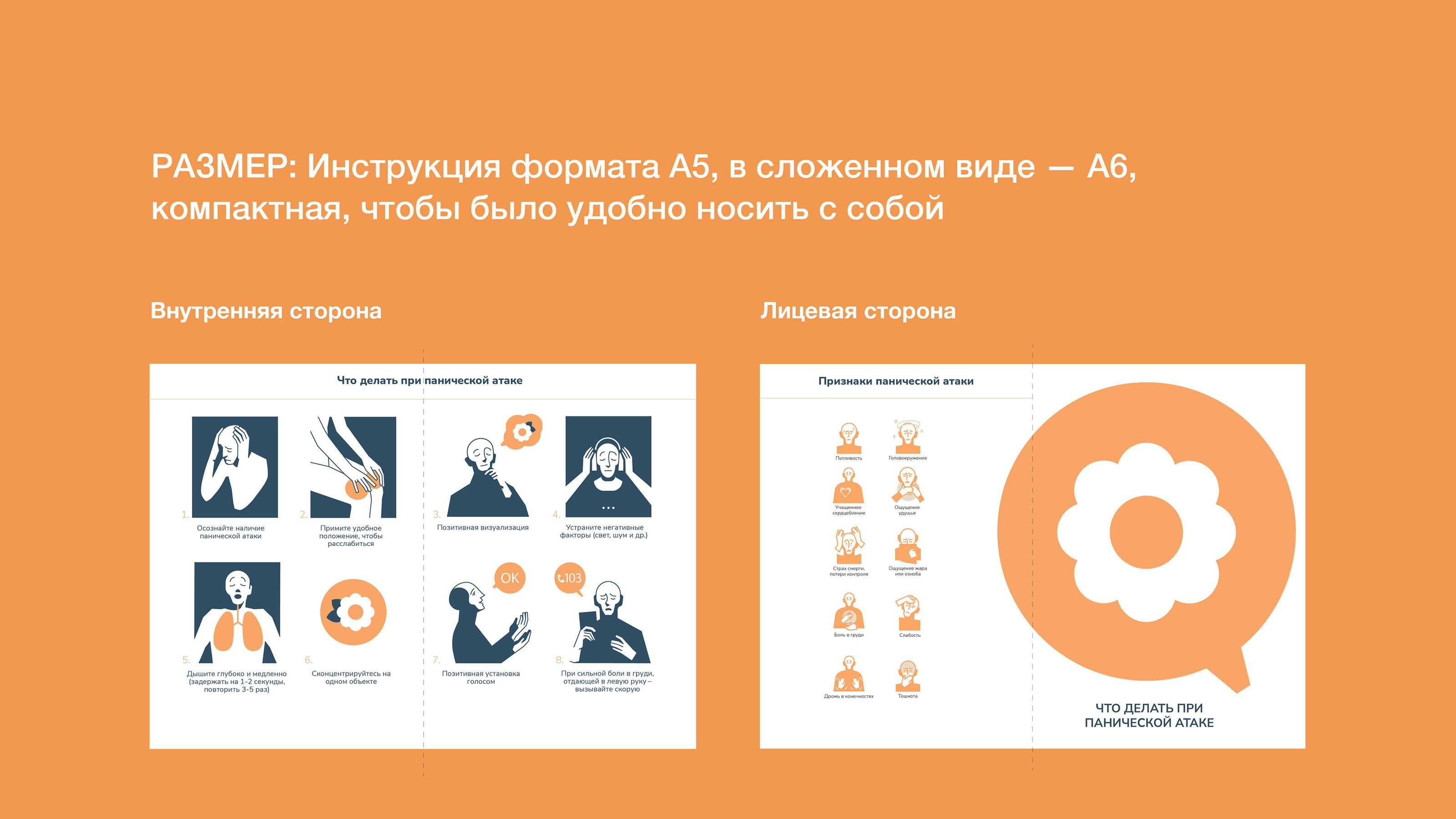 Разработка инструкции самопомощи при панической атаке — Изображение №3 — Иллюстрация, Графика на Dprofile