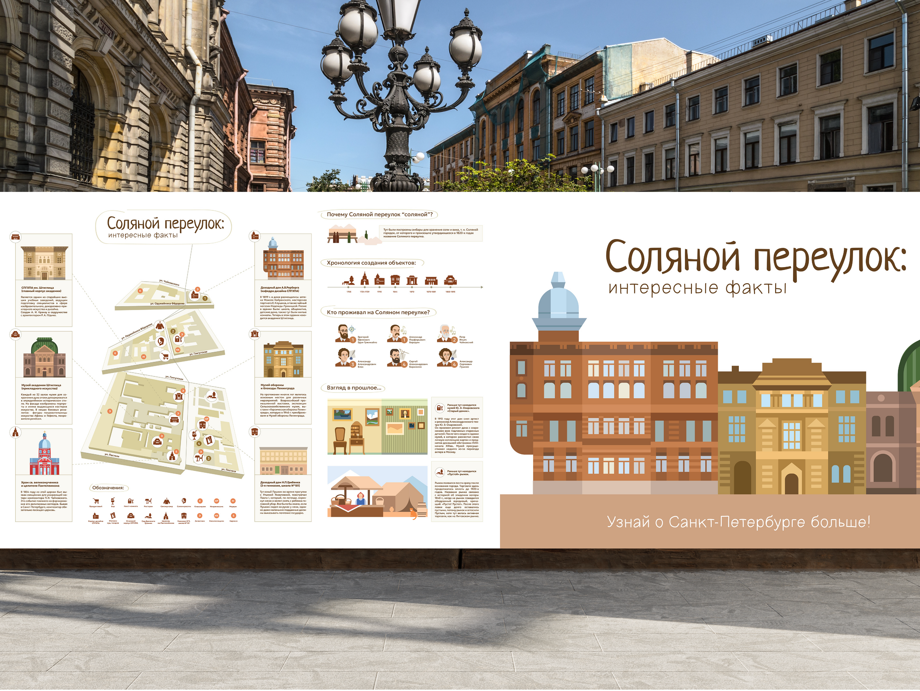 Инфографика «Соляной переулок» — Изображение №1 — Иллюстрация, Графика на Dprofile