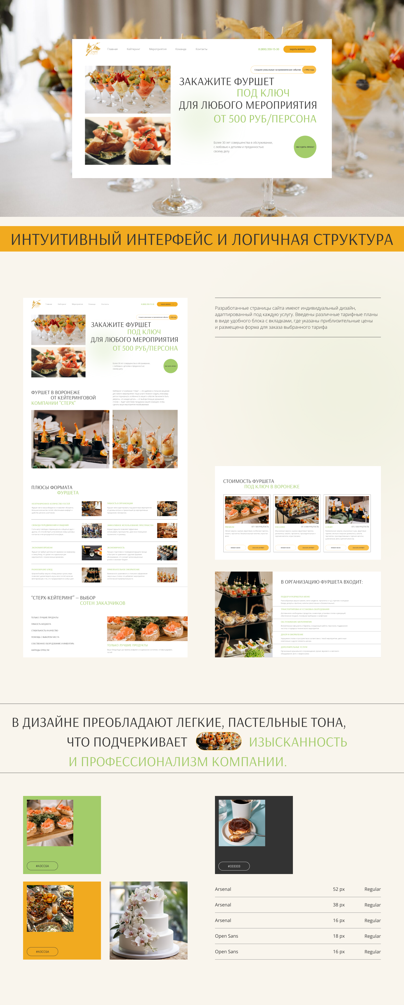 CATERINGVRN┃Корпоративный сайт — Изображение №2 — Интерфейсы на Dprofile