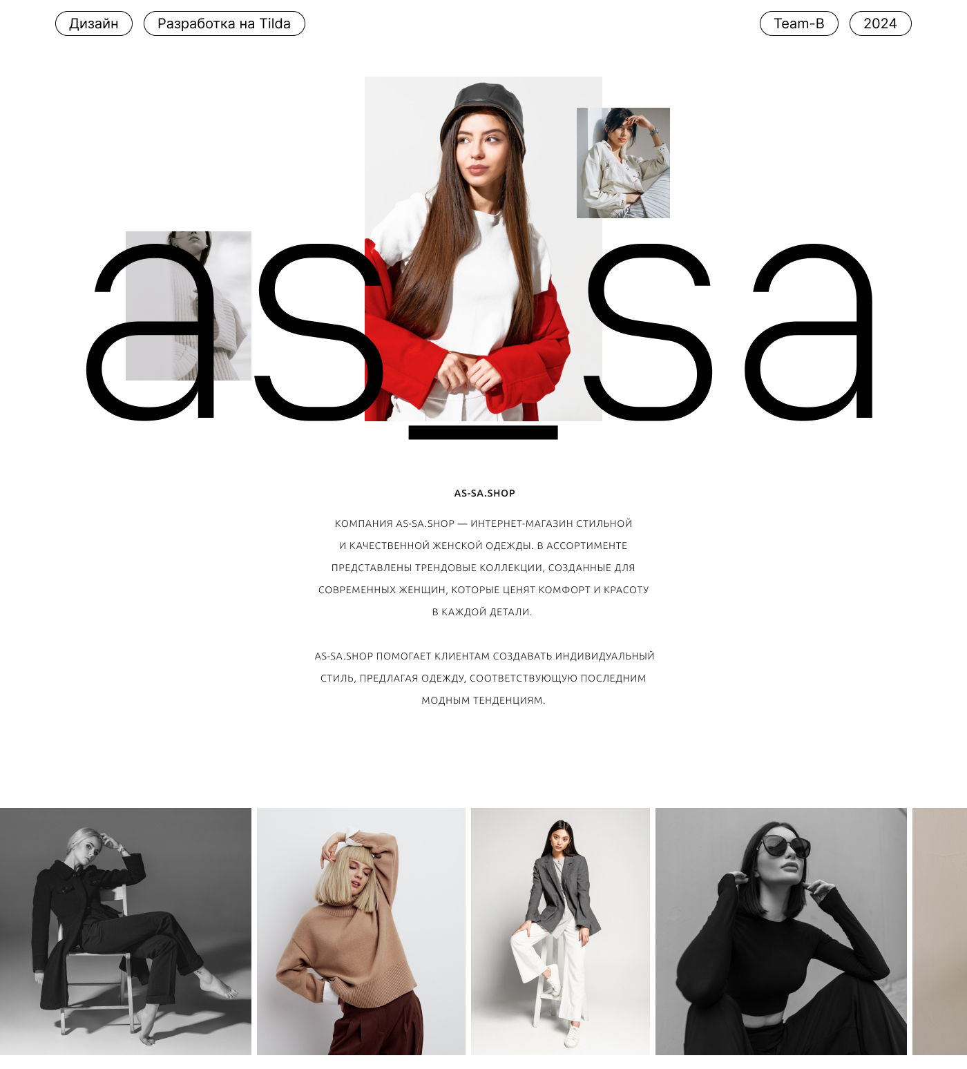 AS_SA | Website with catalog on Tilda — Изображение №1 — Интерфейсы на Dprofile