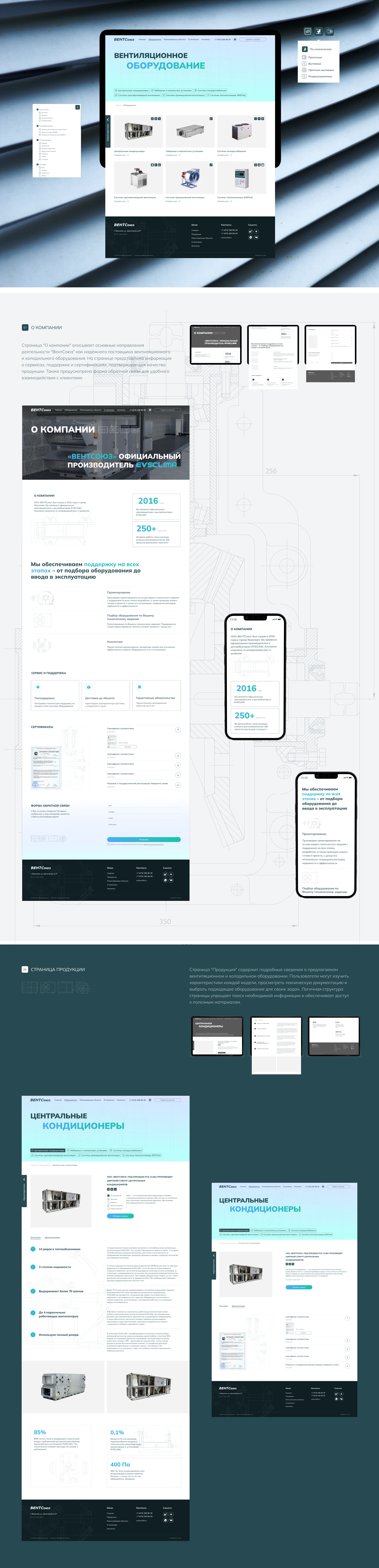 ВЕНТСоюз | Website with catalog — Изображение №3 — Интерфейсы на Dprofile