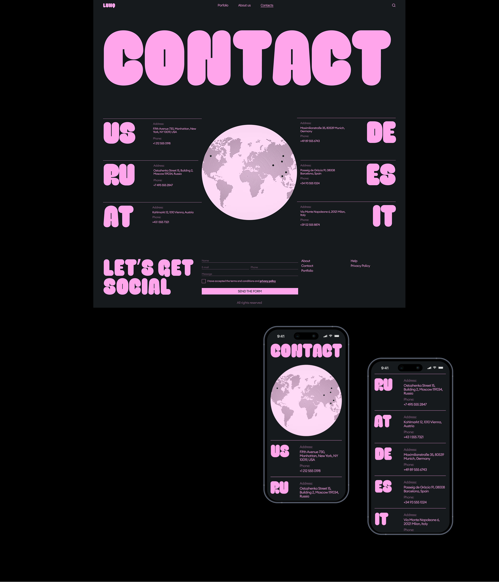 LUNQ | Corporate | UX/UI Design — Изображение №13 — Интерфейсы на Dprofile
