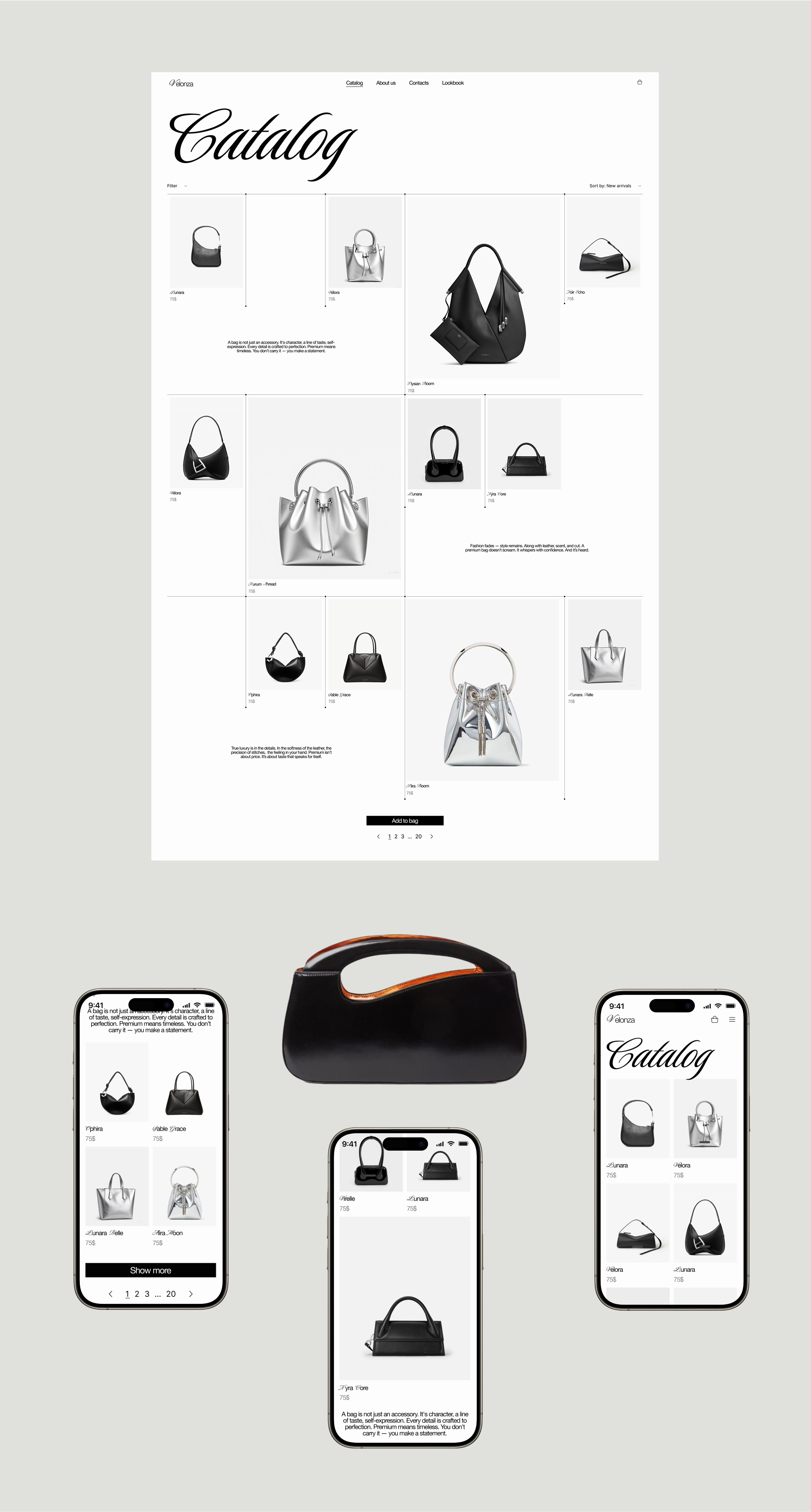 Velonza | Online store — Изображение №6 — Интерфейсы на Dprofile