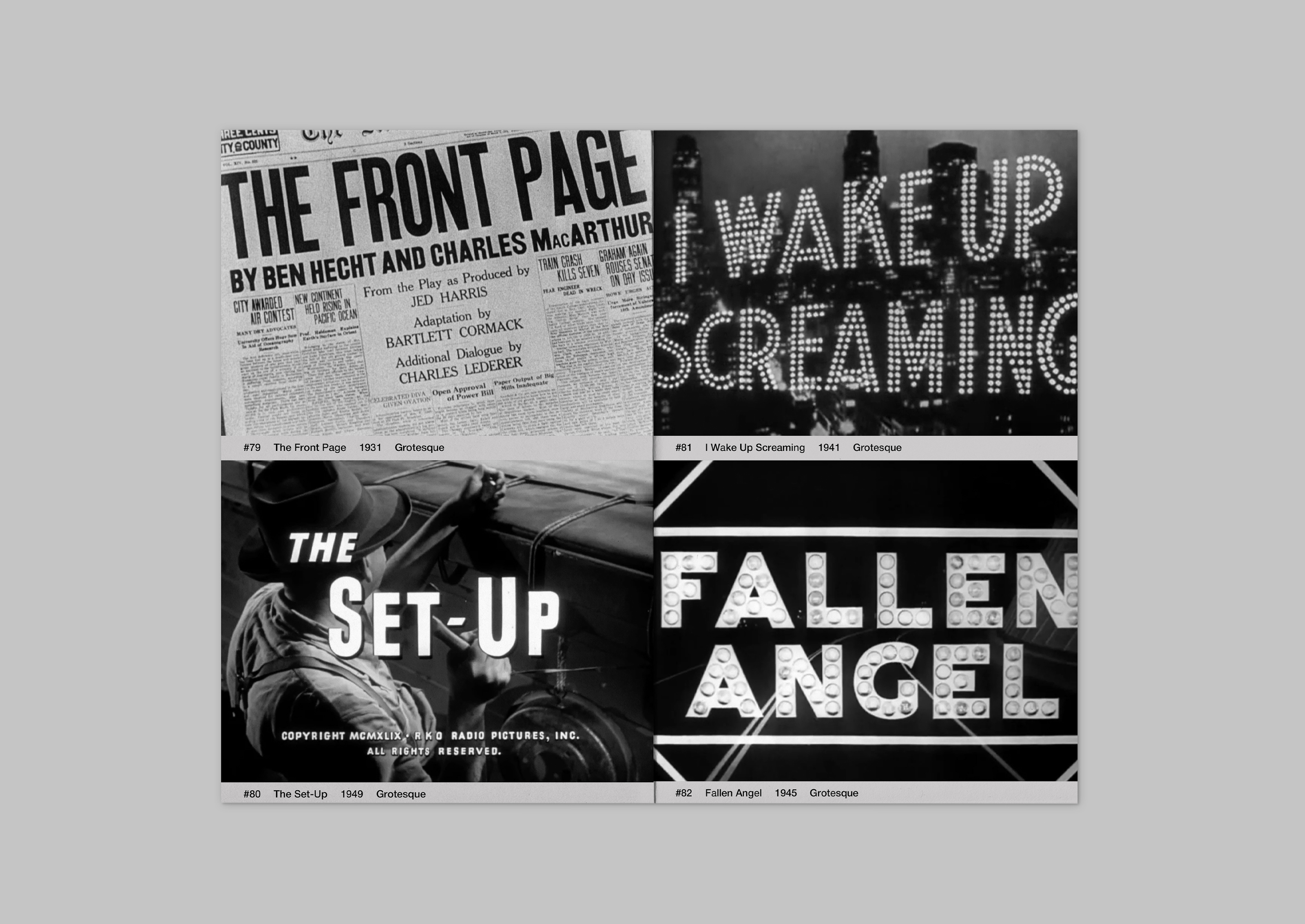 The Art of Film Title | Book Design — Изображение №11 — Графика на Dprofile