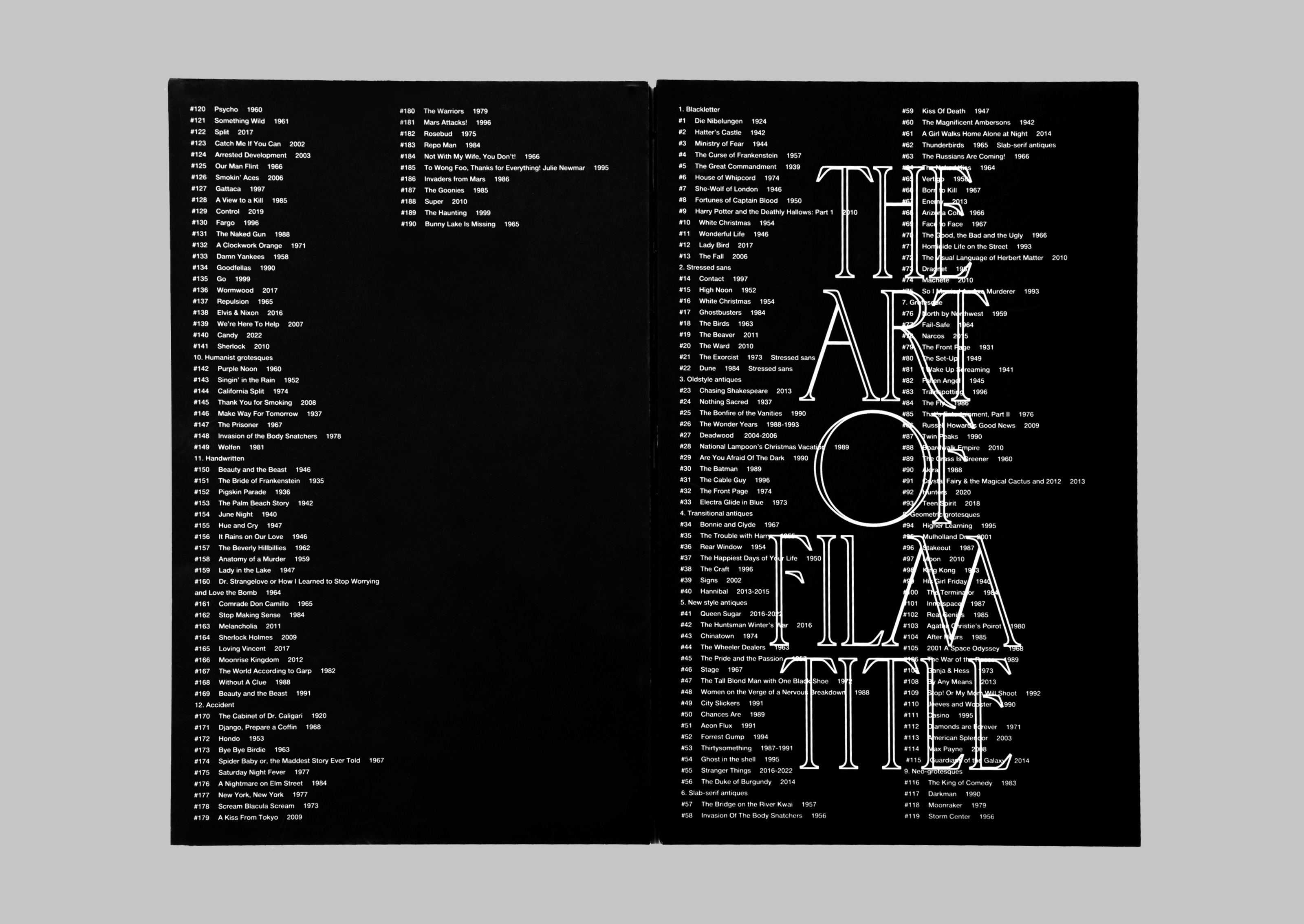 The Art of Film Title | Book Design — Изображение №15 — Графика на Dprofile
