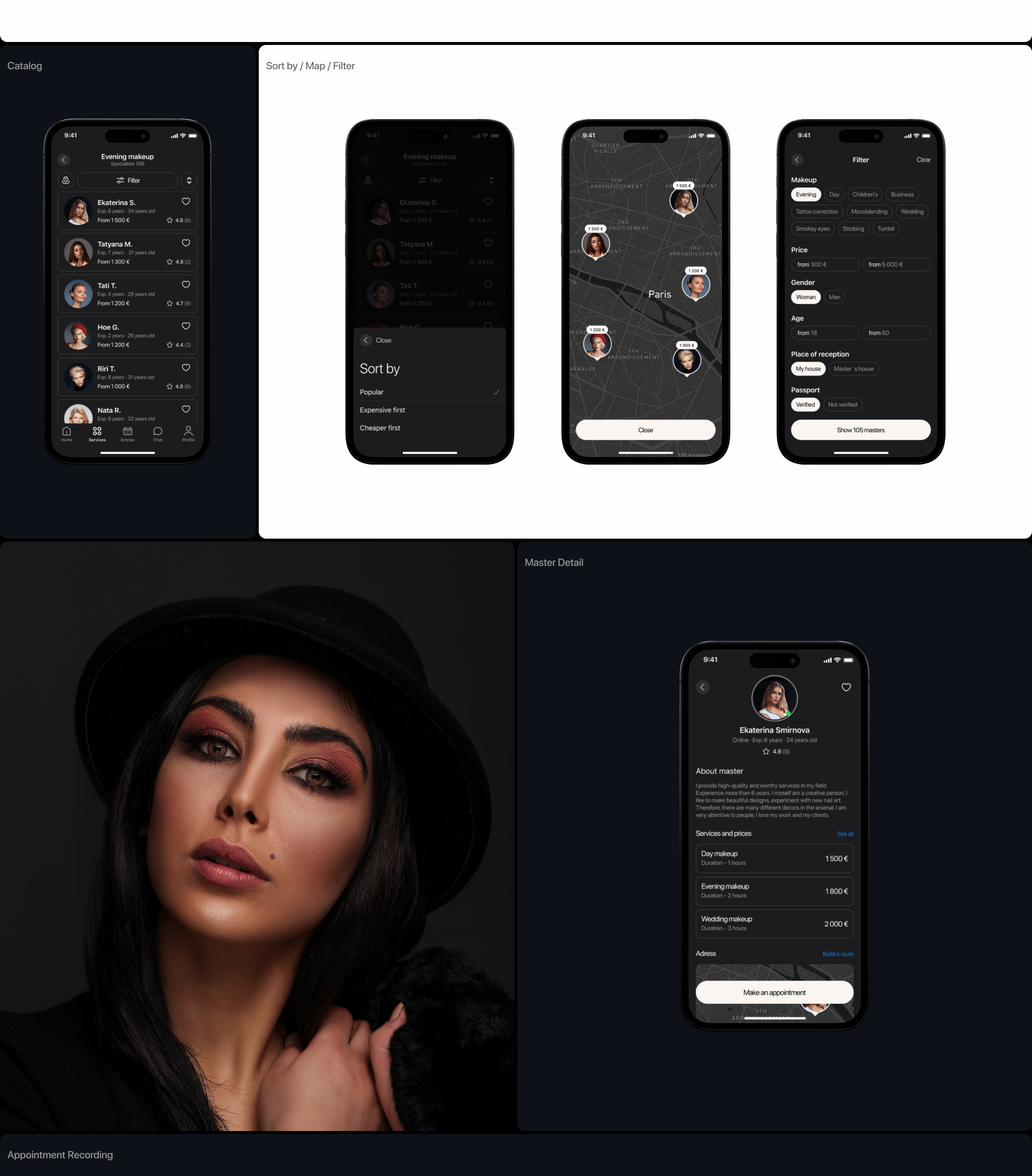 Beauty Master | Mobile Application — Изображение №6 — Интерфейсы на Dprofile