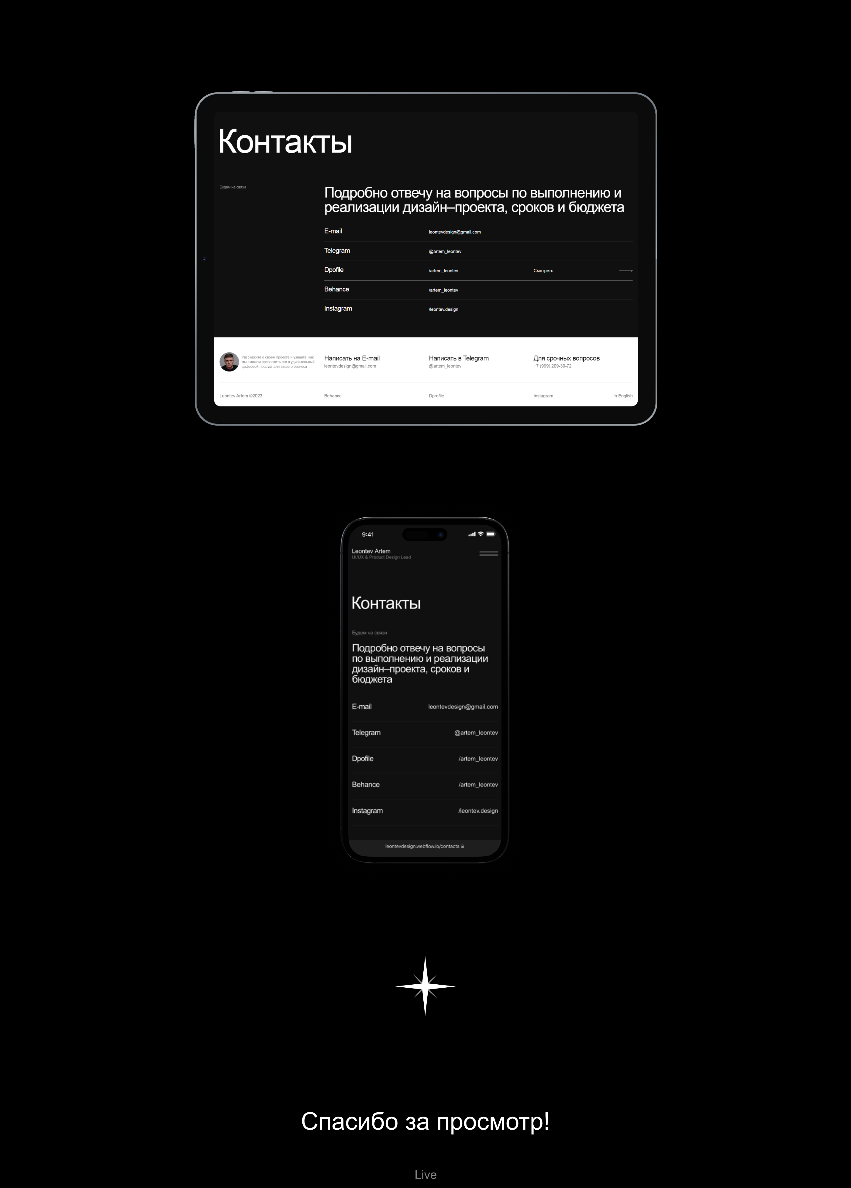 Leontev Artem | Personal Portfolio — Изображение №13 — Интерфейсы на Dprofile