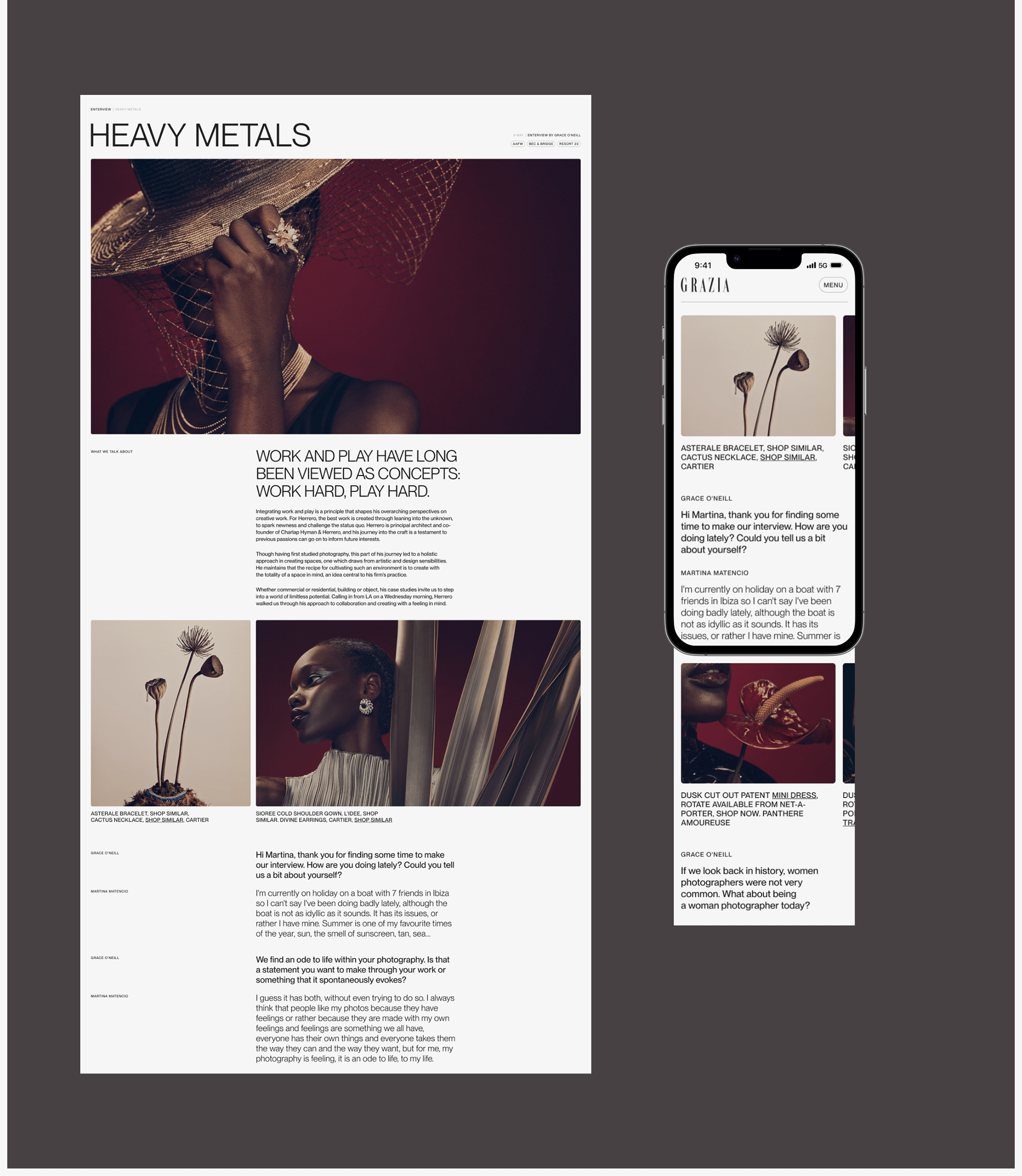 Grazia Magazine | News Site Redesign — Изображение №8 — Интерфейсы, Анимация на Dprofile