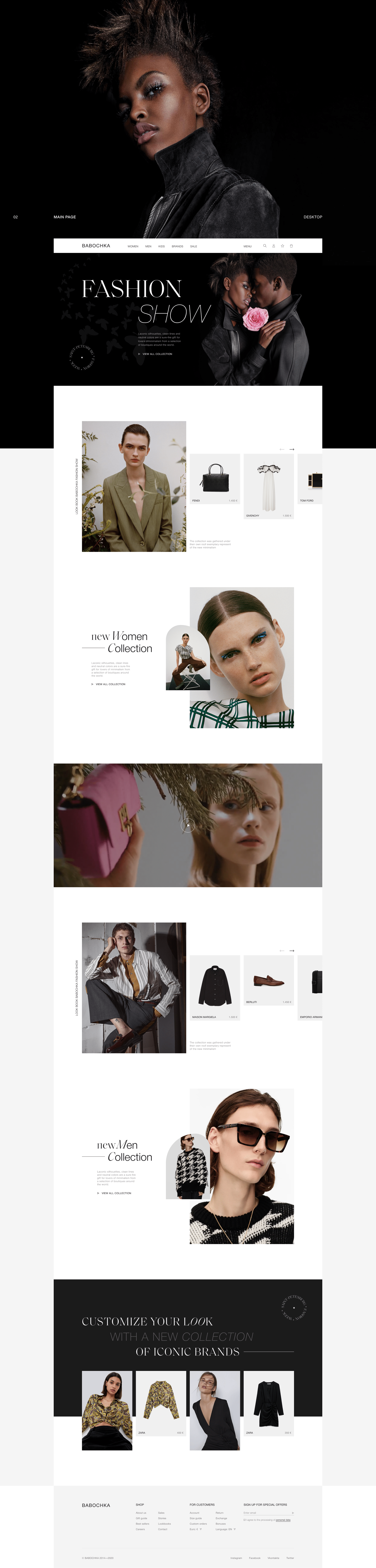 Babochka | Fashion Store — Изображение №3 — Интерфейсы на Dprofile