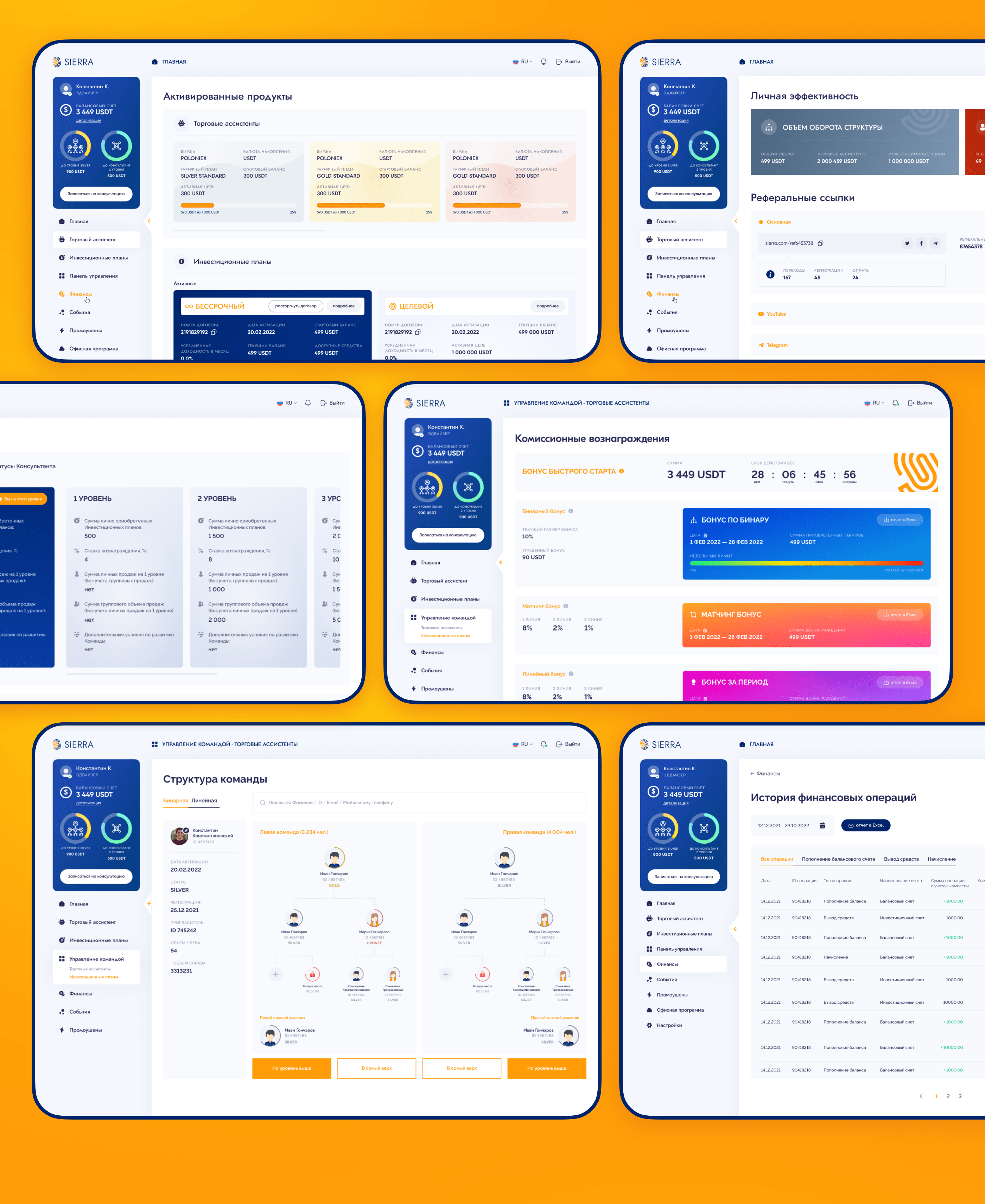 SIERRA - криптотрейдинг платформа — Изображение №4 — Интерфейсы на Dprofile