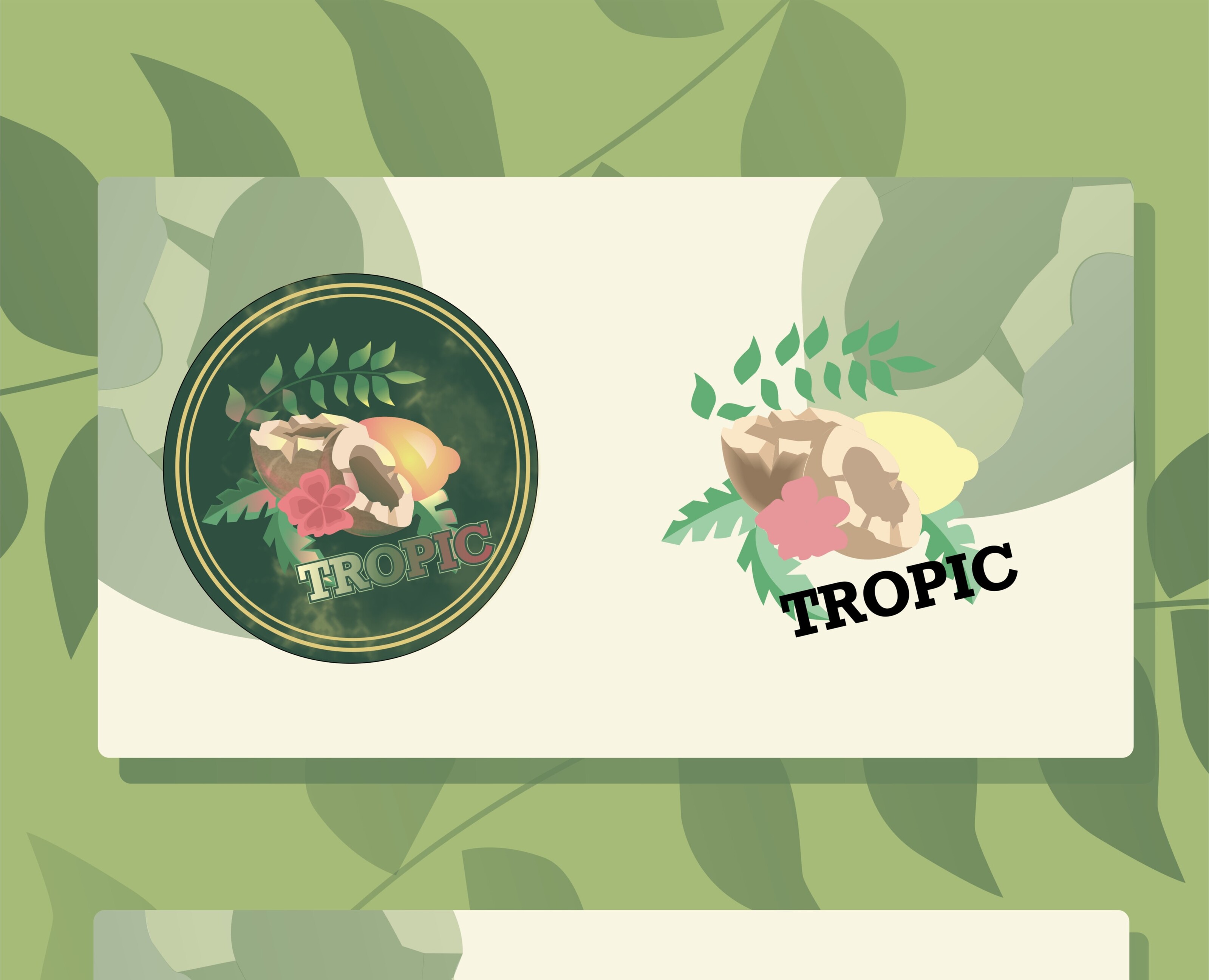 Разработка этикетки для газированного напитка "TROPIC" — Иллюстрация, Графика на Dprofile