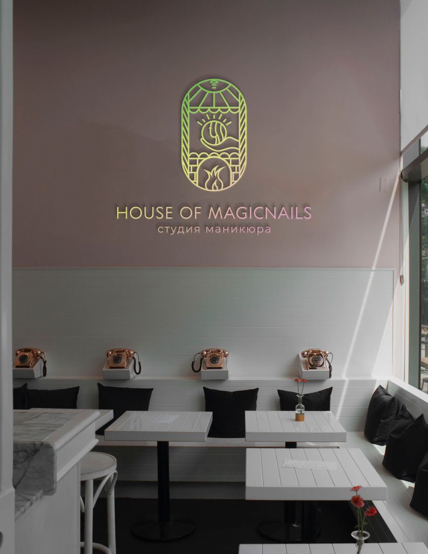 Manicure salon "House of magicnails" logotype — Изображение №5 — Брендинг, Иллюстрация на Dprofile