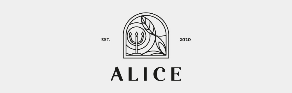 Alice restaurant IDENTITY — Изображение №3 — Брендинг, Иллюстрация на Dprofile