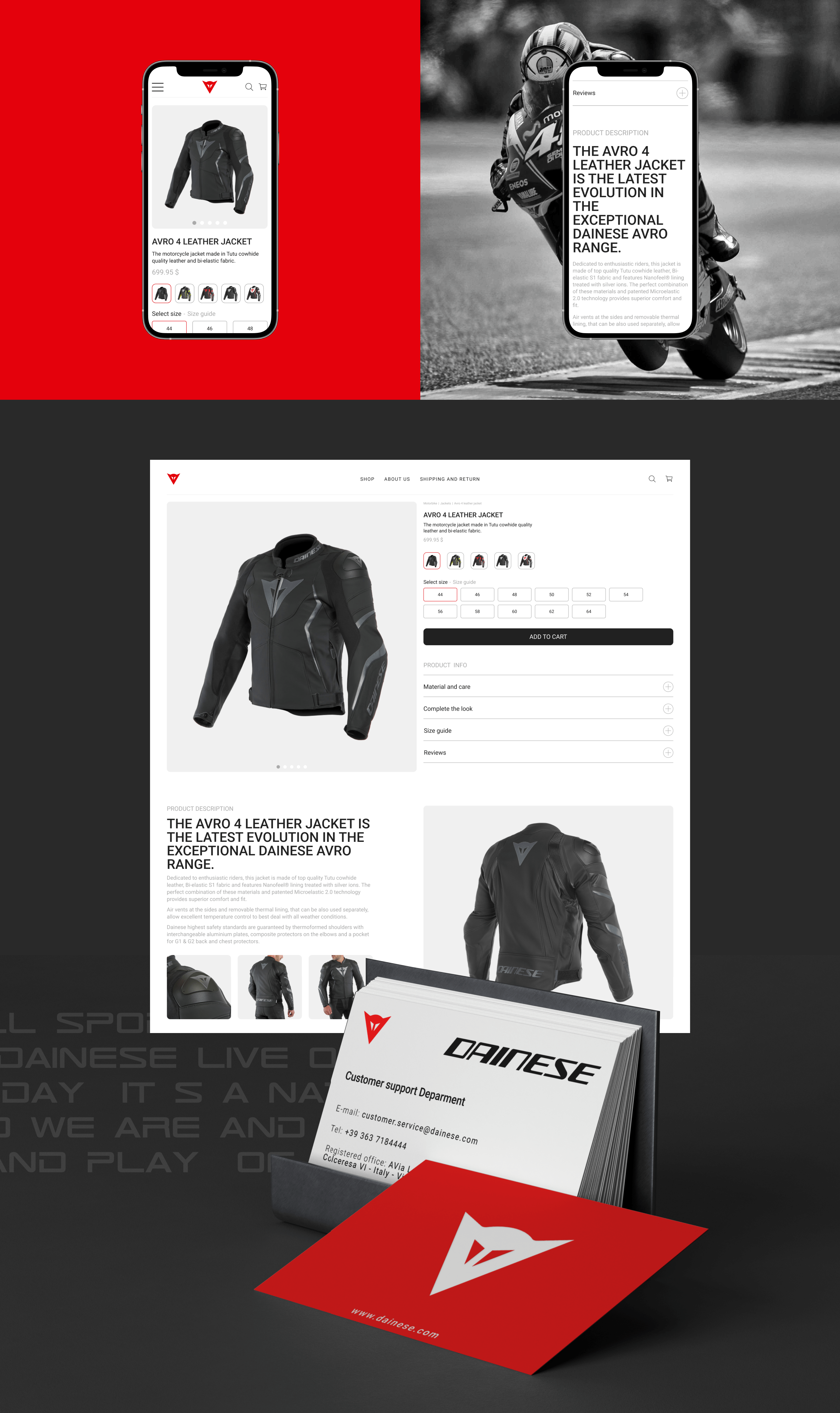 Dainese™ E-commerce redesign — Изображение №6 — Интерфейсы на Dprofile