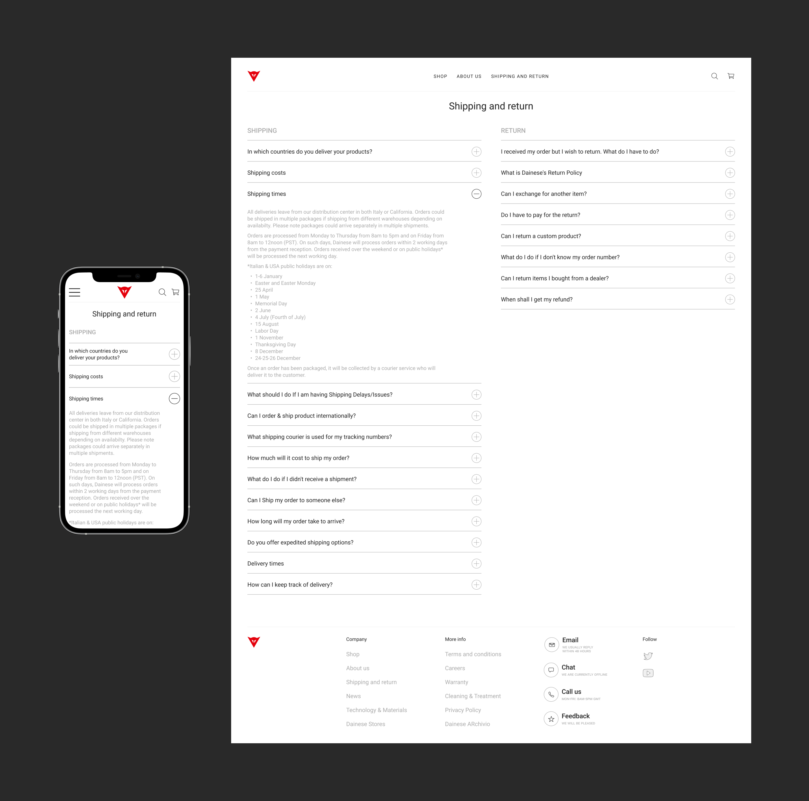 Dainese™ E-commerce redesign — Изображение №9 — Интерфейсы на Dprofile