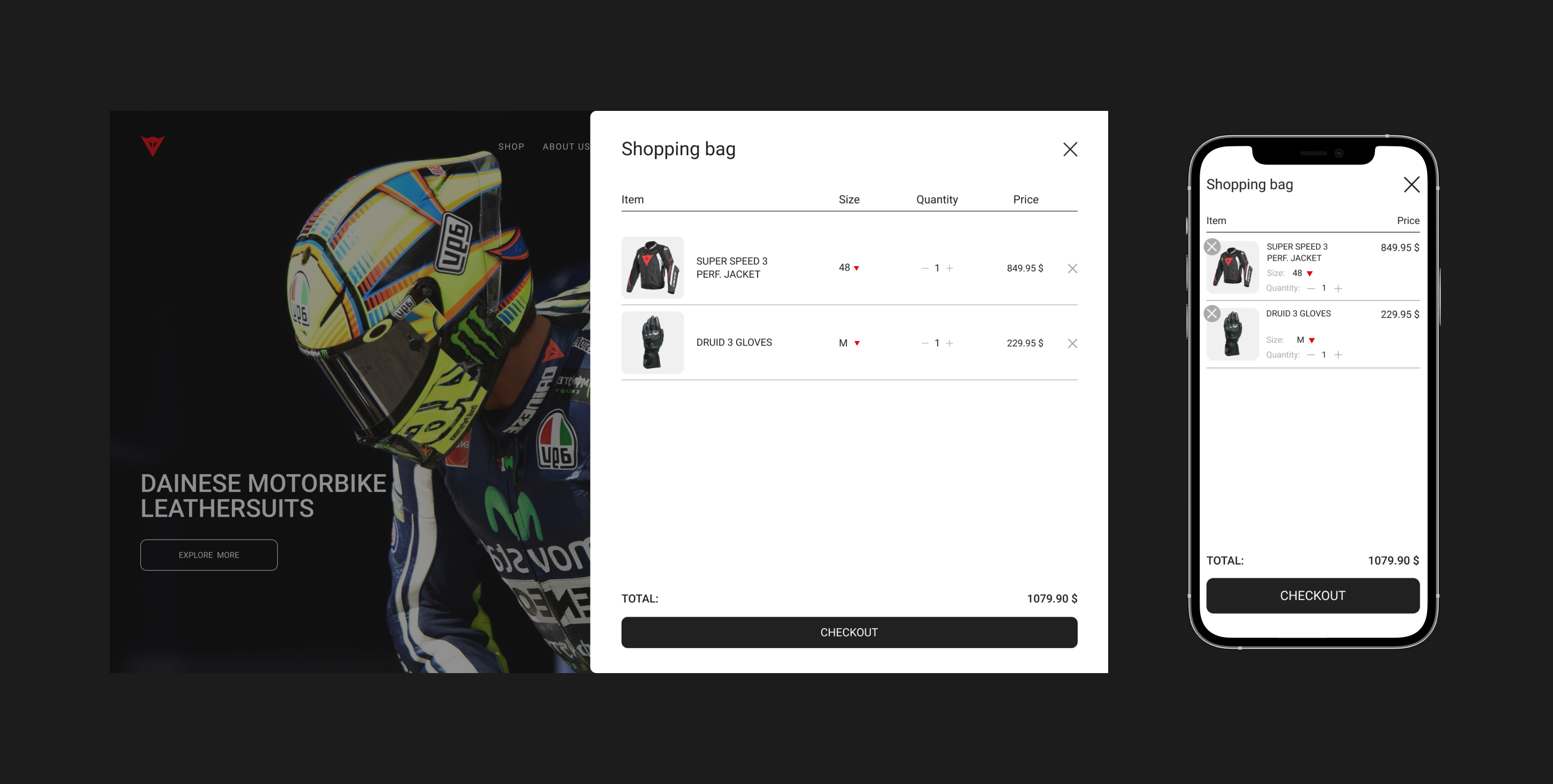 Dainese™ E-commerce redesign — Изображение №7 — Интерфейсы на Dprofile