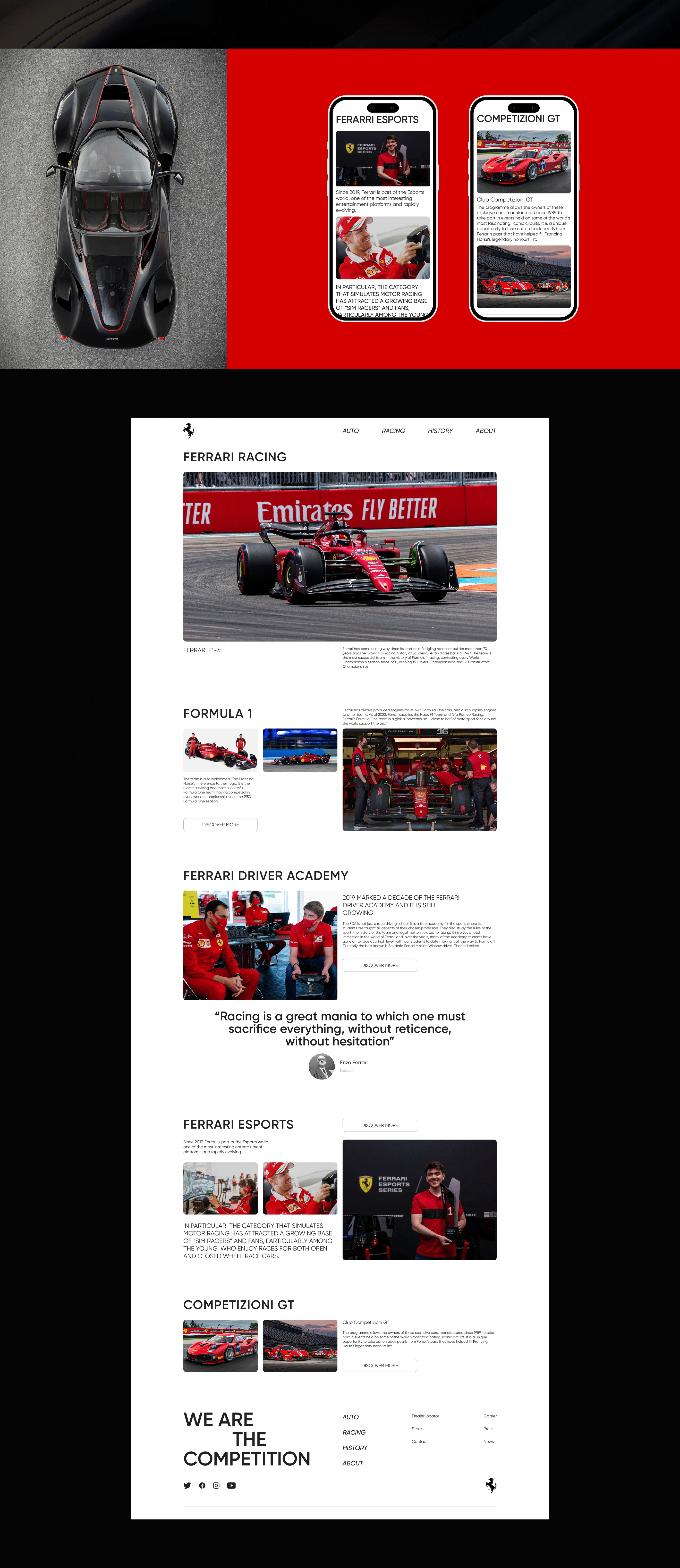 Ferrari | Corporate website — Изображение №7 — Интерфейсы на Dprofile