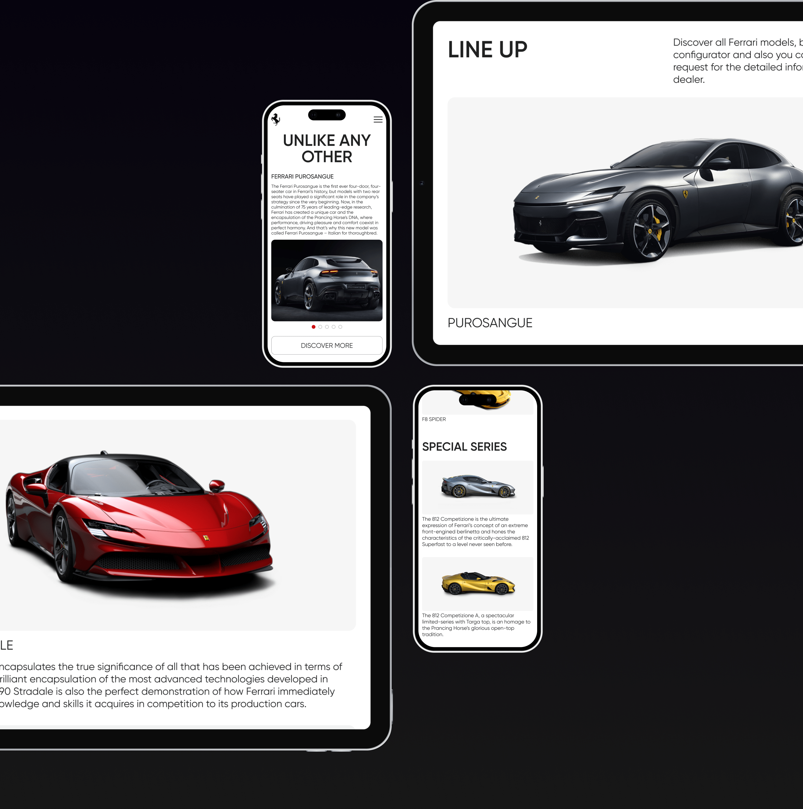 Ferrari | Corporate website — Изображение №3 — Интерфейсы на Dprofile