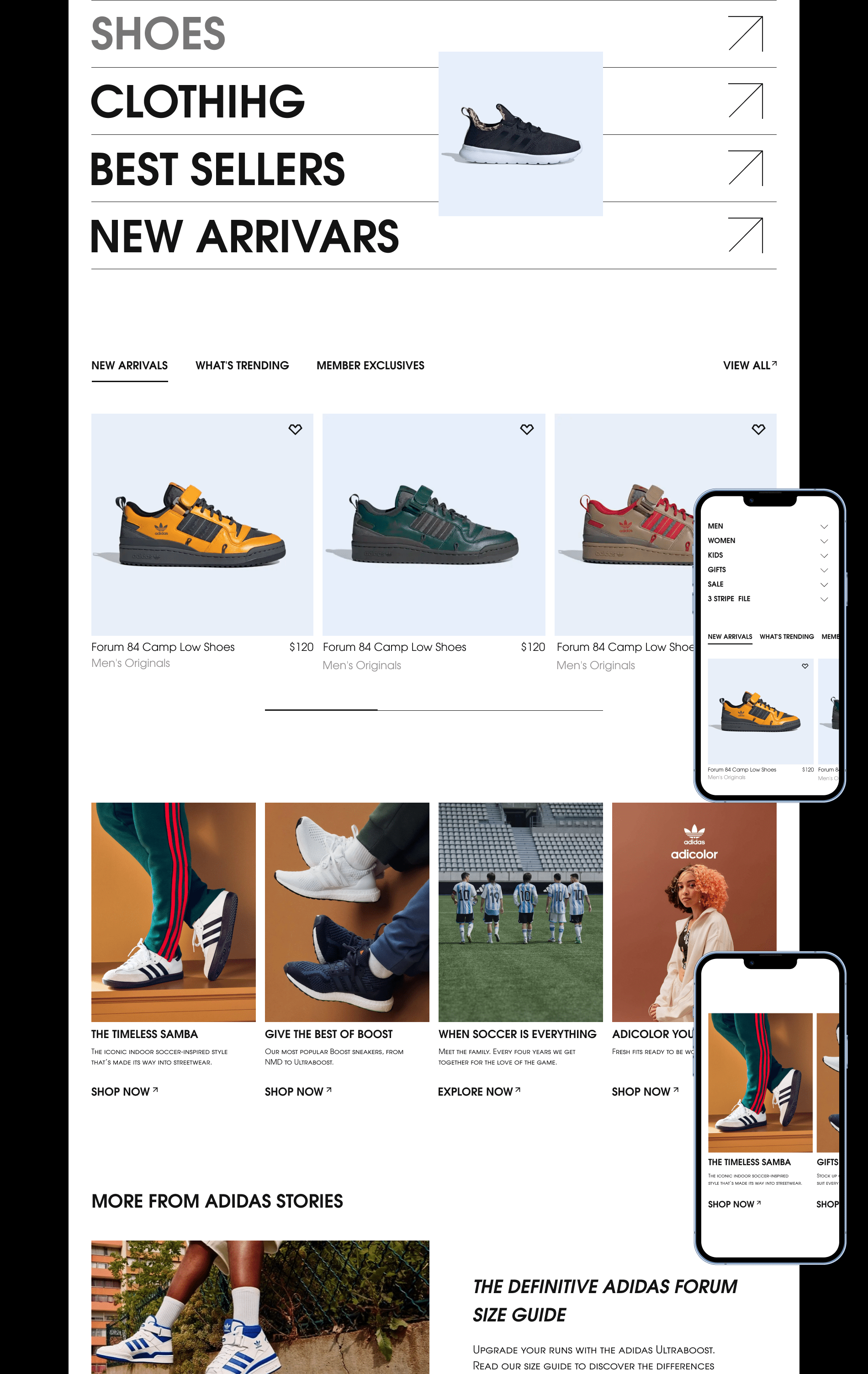 ADIDAS E-Commerce Redesign — Изображение №5 — Интерфейсы на Dprofile