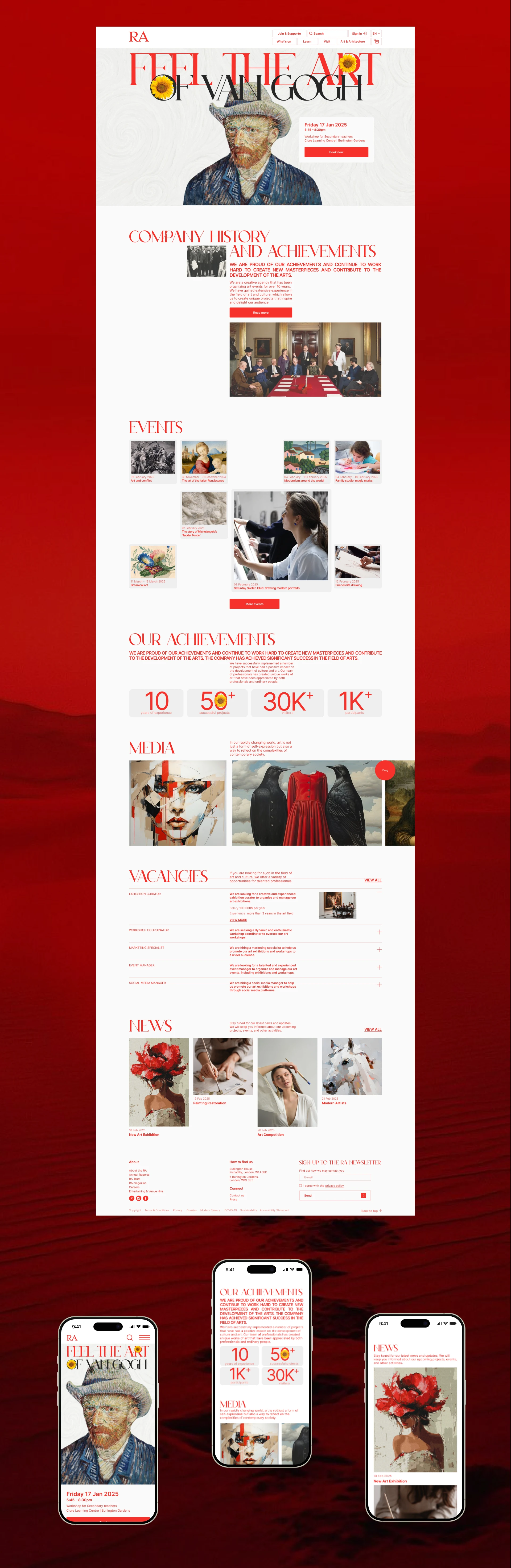 Royal Academy — Изображение №2 — Интерфейсы, Графика на Dprofile