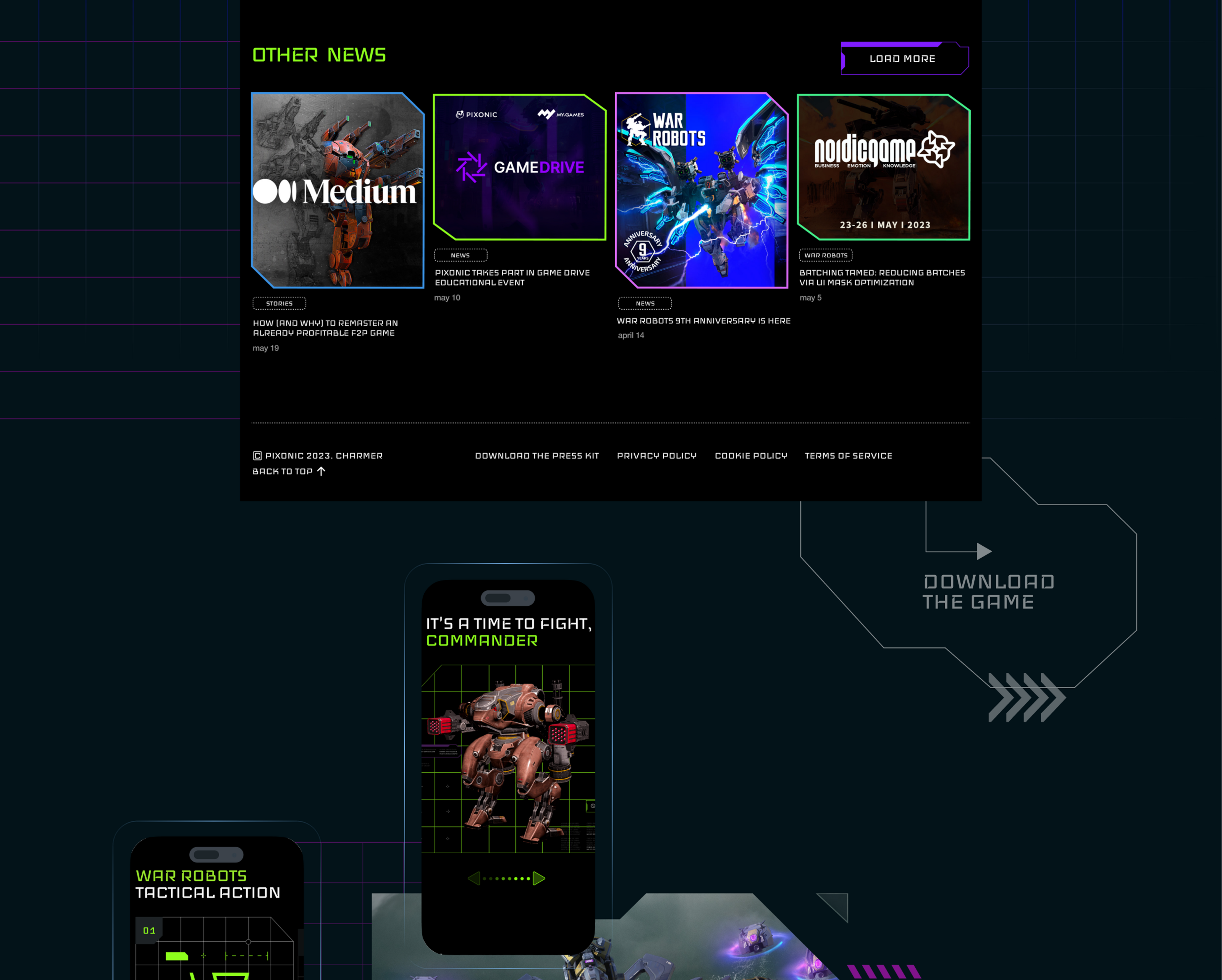 Redesign: pixonic.com — Изображение №5 — Интерфейсы на Dprofile