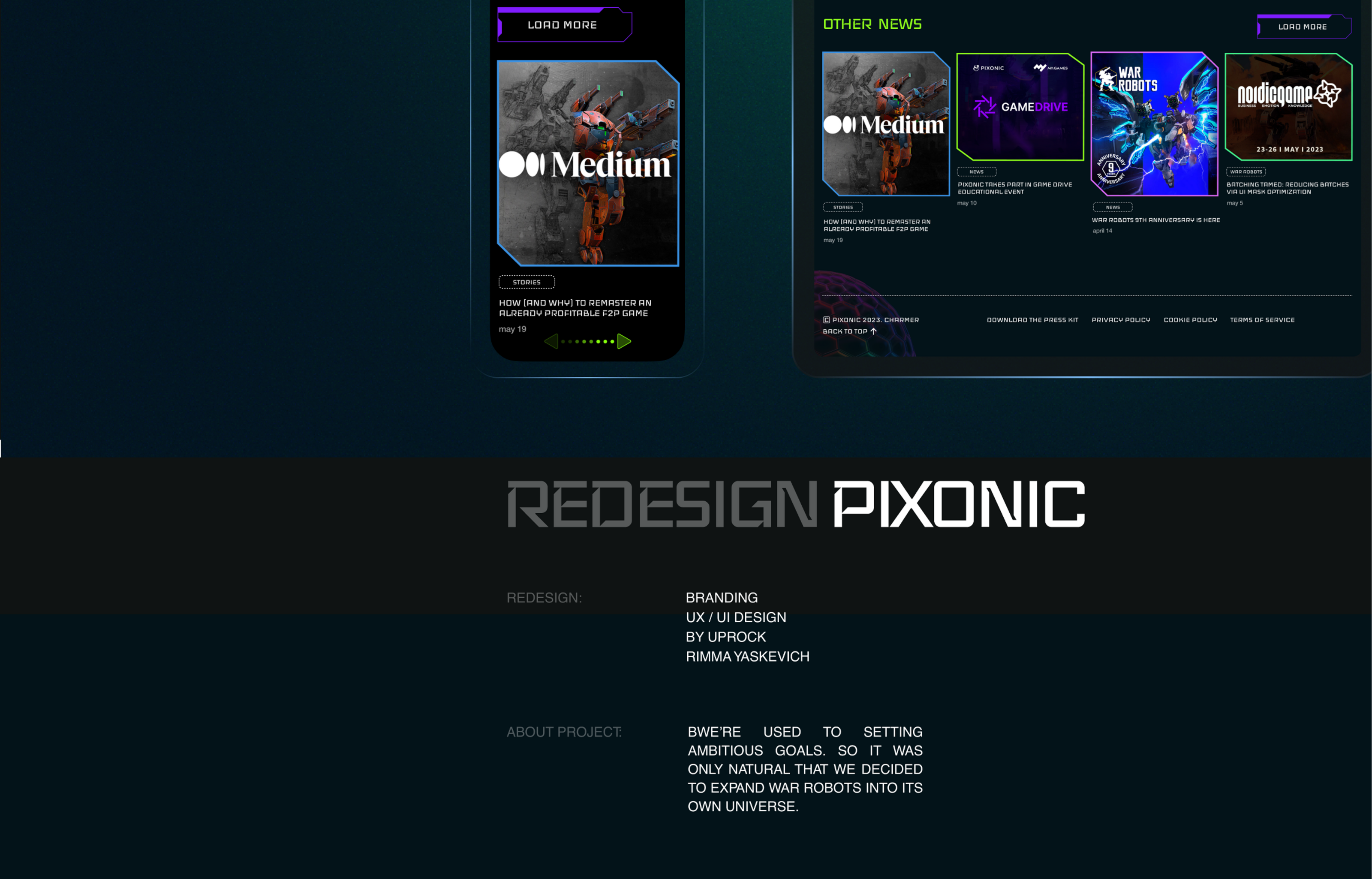 Redesign: pixonic.com — Изображение №11 — Интерфейсы на Dprofile