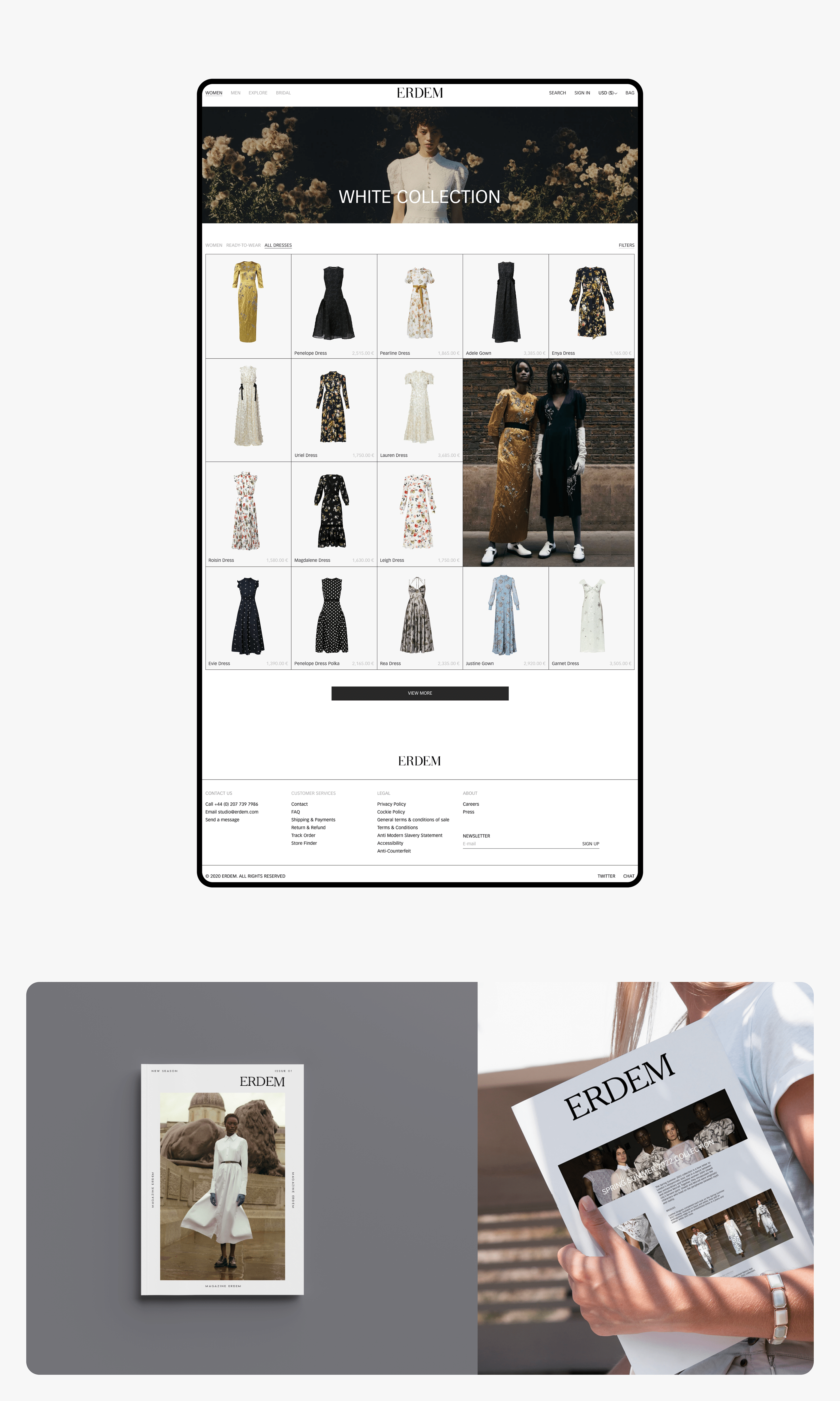 ERDEM — Website redesign 2022 — Изображение №8 — Интерфейсы, Графика на Dprofile
