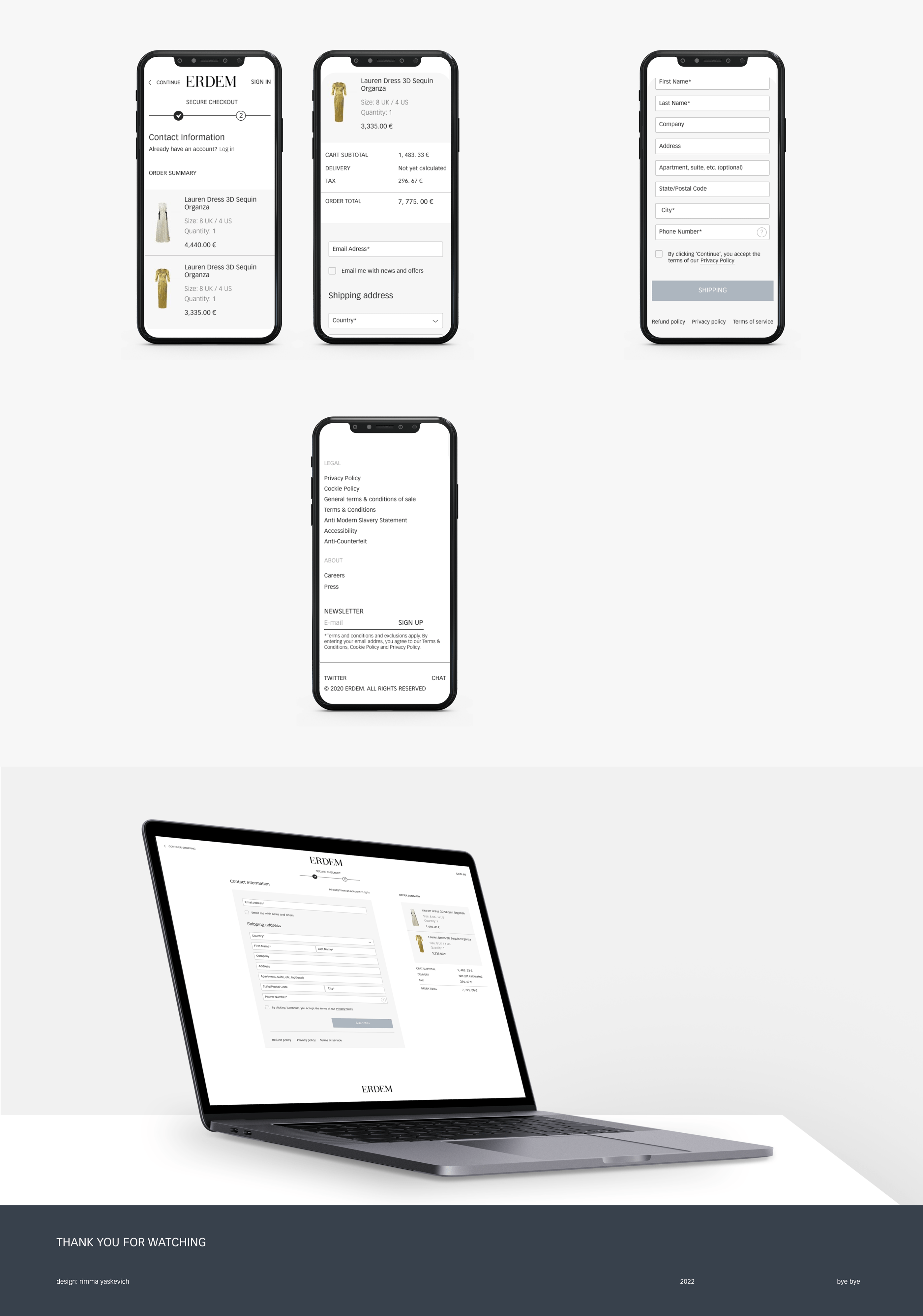 ERDEM — Website redesign 2022 — Изображение №9 — Интерфейсы, Графика на Dprofile