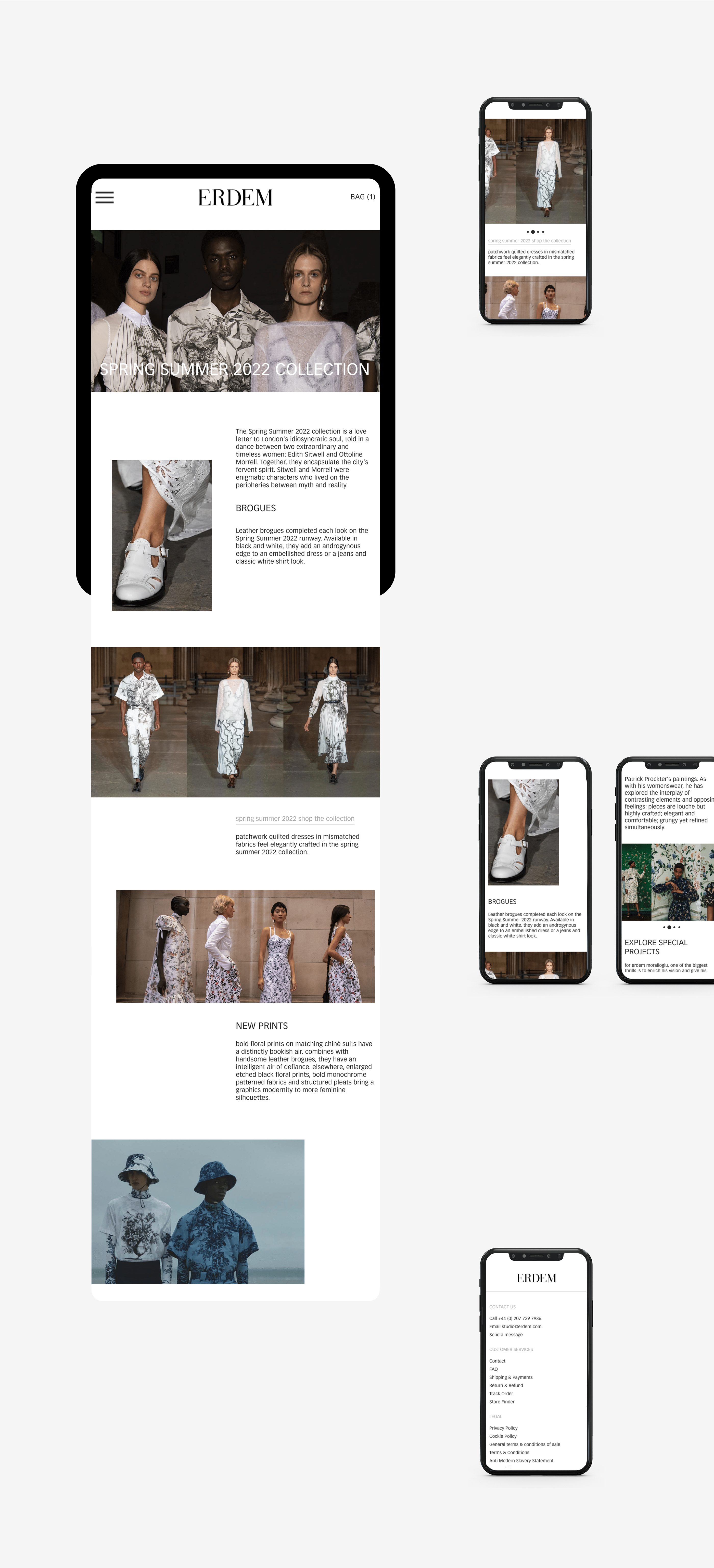 ERDEM — Website redesign 2022 — Изображение №2 — Интерфейсы, Графика на Dprofile