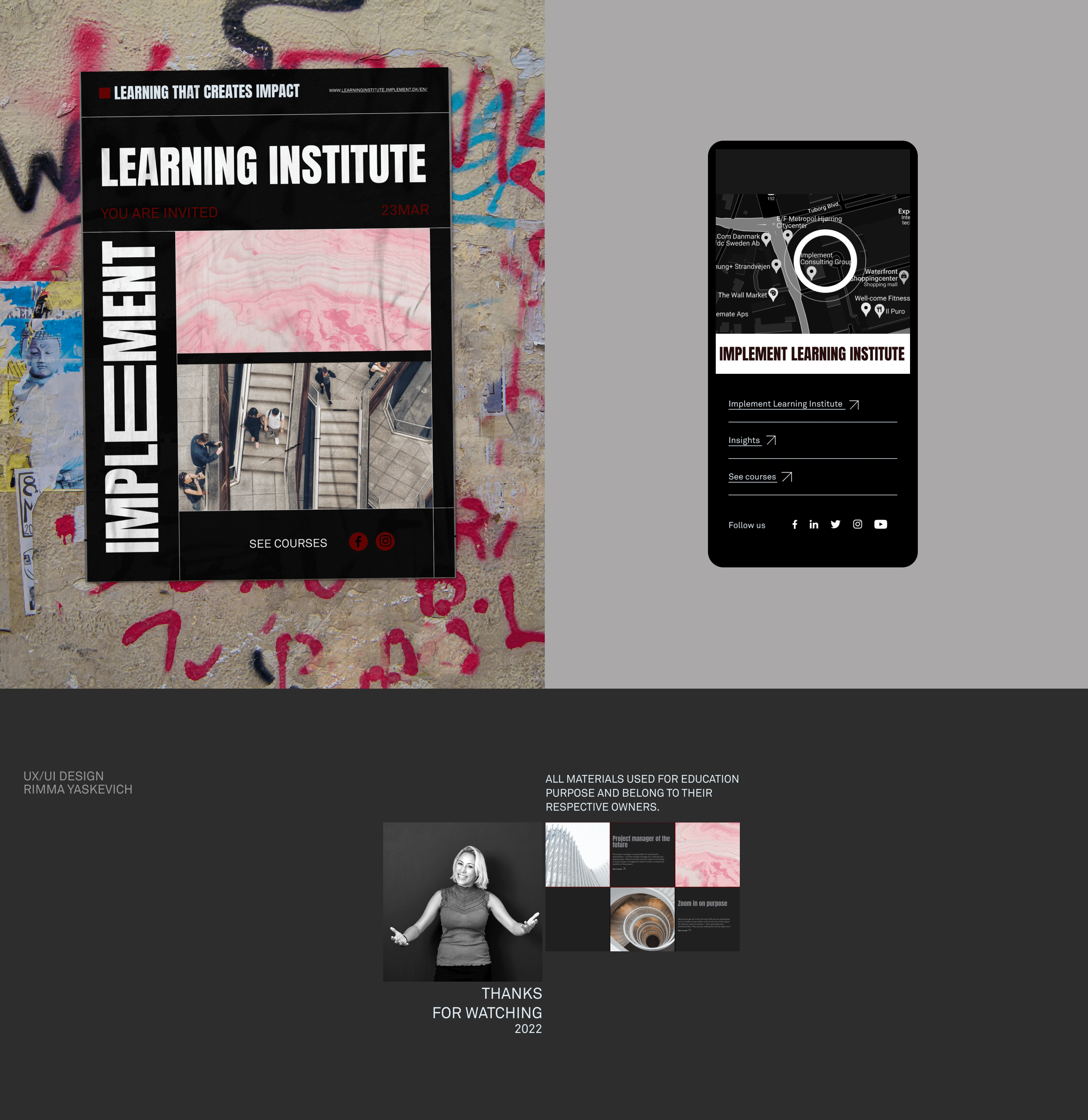 Learninginstitute.Implement - Website redesign UI/UX — Изображение №7 — Интерфейсы, Графика на Dprofile