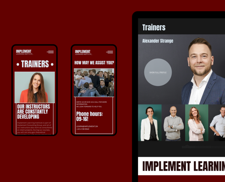 Learninginstitute.Implement - Website redesign UI/UX на Dprofile