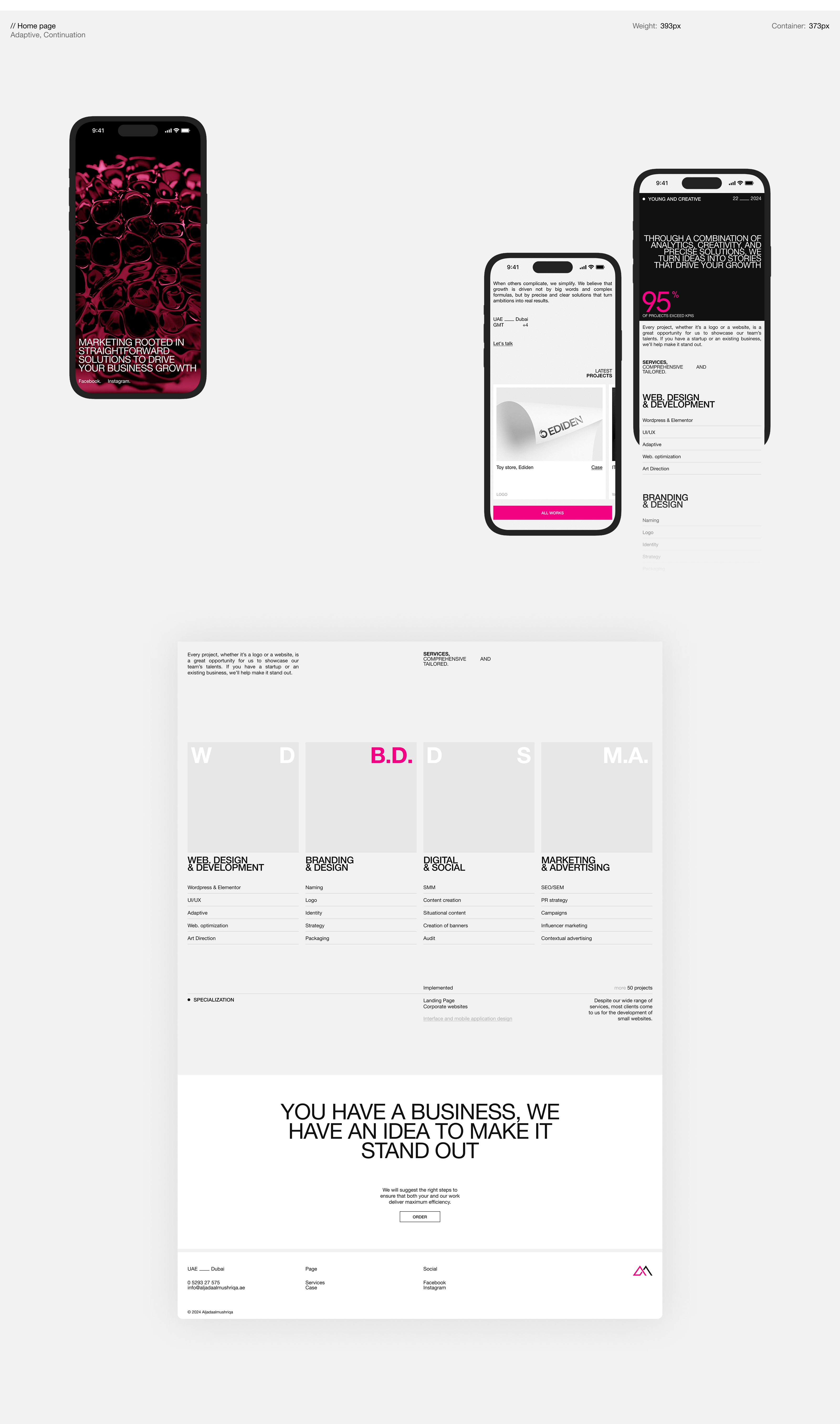Aljadaalmushriqa - Website — Изображение №6 — Интерфейсы на Dprofile