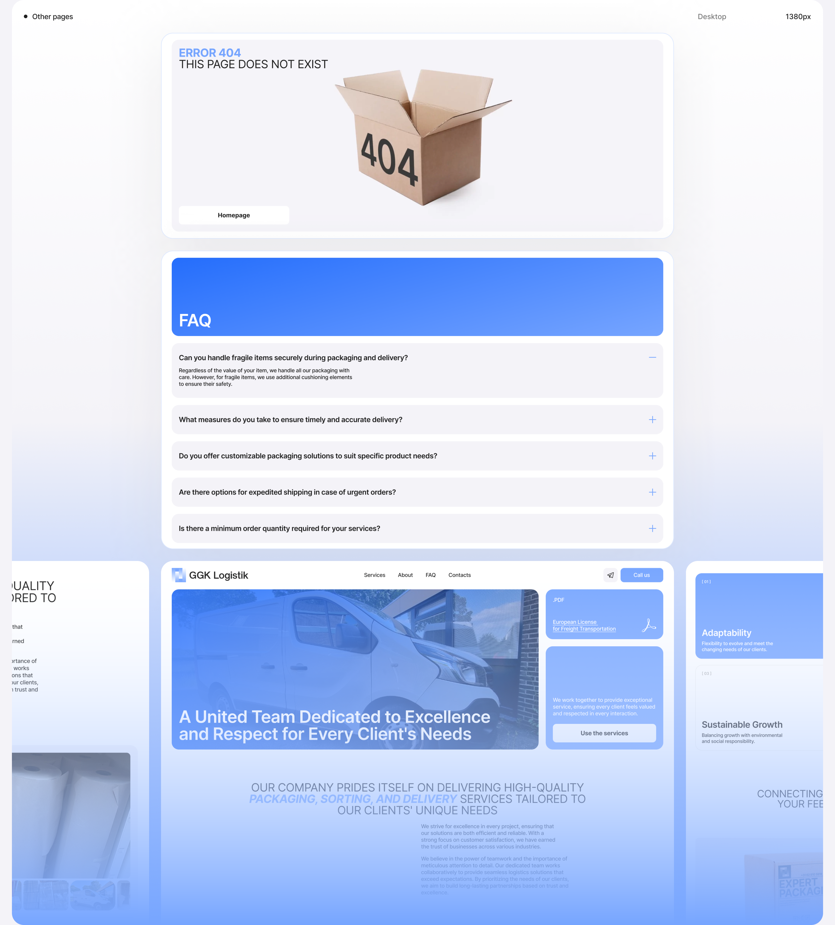 GGK Logistik — Изображение №19 — Интерфейсы, Брендинг на Dprofile