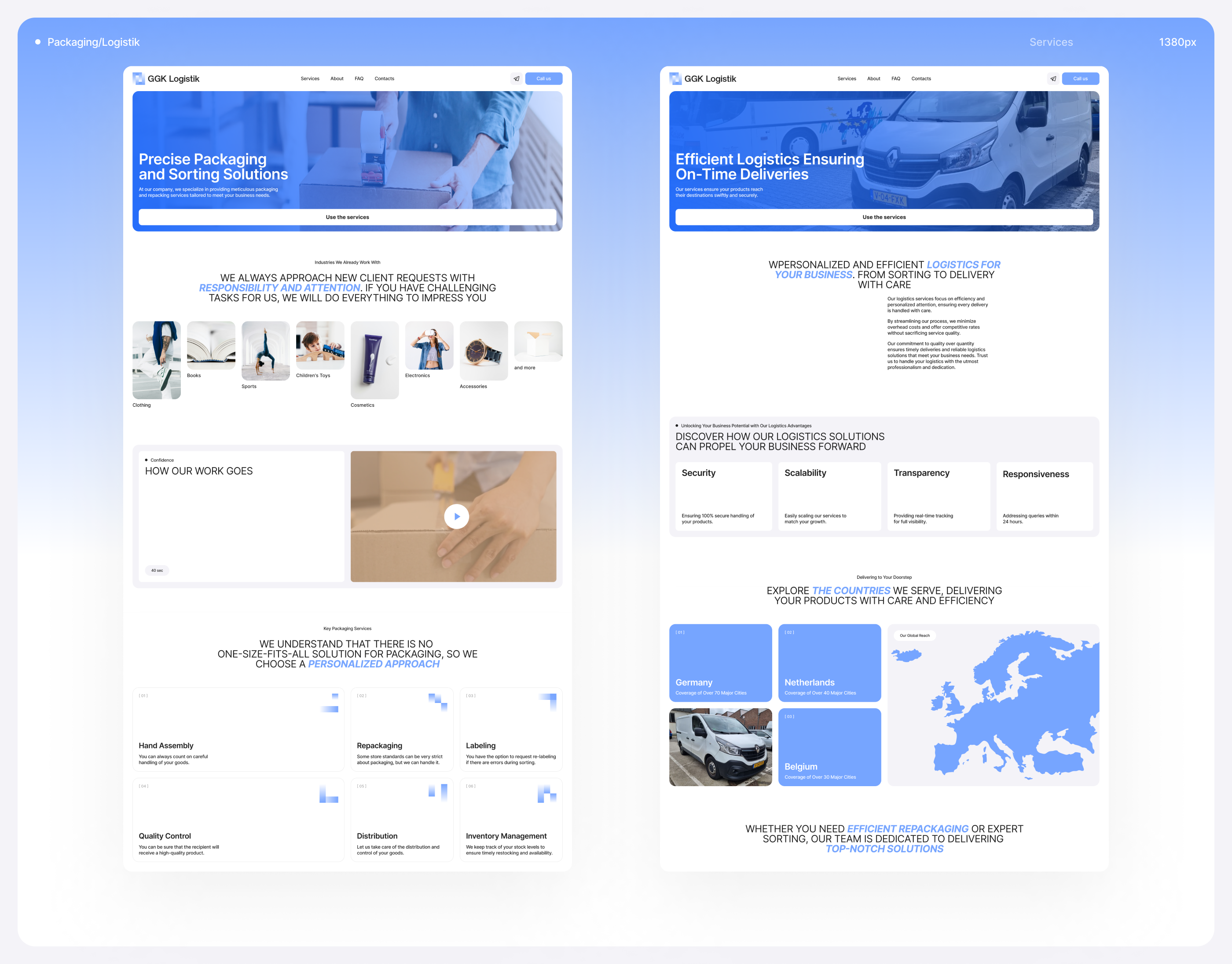 GGK Logistik — Изображение №12 — Интерфейсы, Брендинг на Dprofile