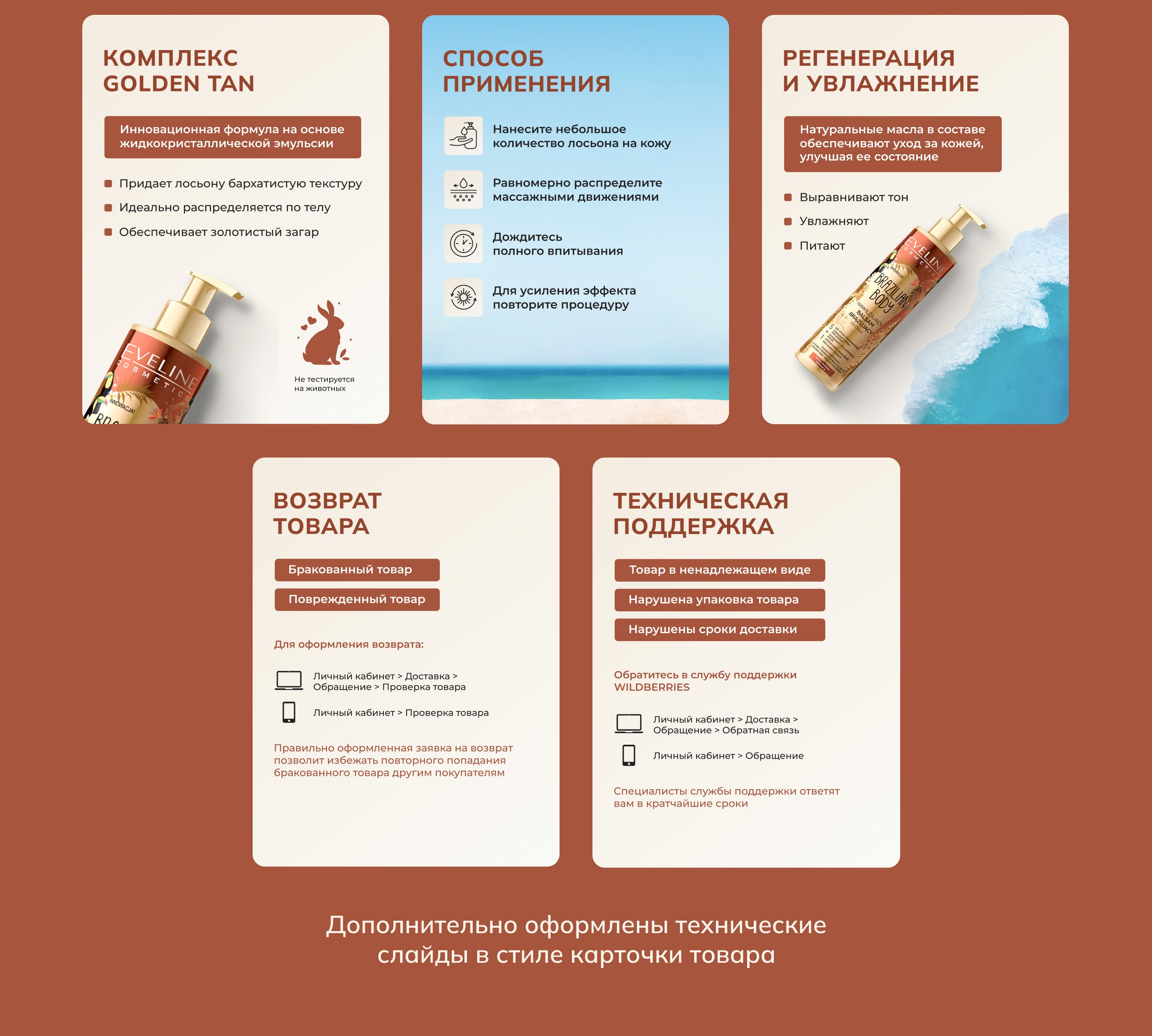 Инфографика. Карточка товара. Косметика. Wildberries — Изображение №7 — Графика, Маркетинг на Dprofile
