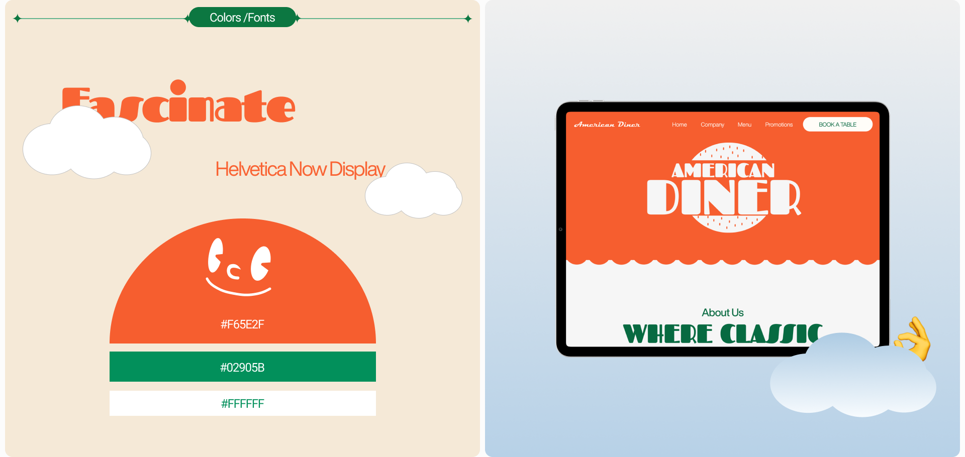 American Diner | Landing page — Изображение №8 — Интерфейсы на Dprofile