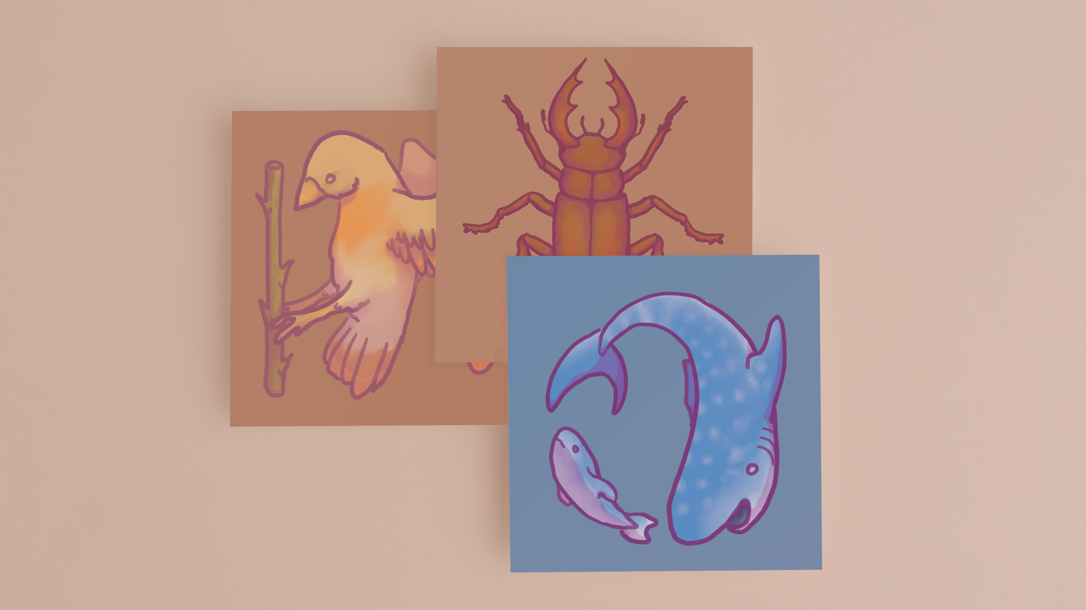 Буквальный челендж, алфавит со зверями — Изображение №8 — Иллюстрация, Графика на Dprofile